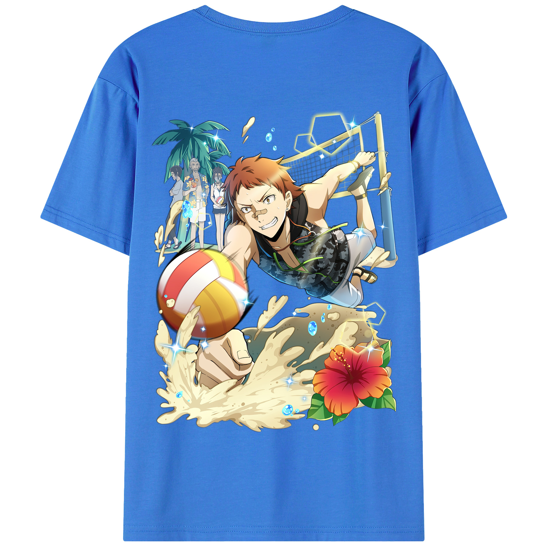 （画像用） 文豪ストレイドッグス Bungo Stray Dogs 綿100％半袖Tシャツ（背面プリント）
