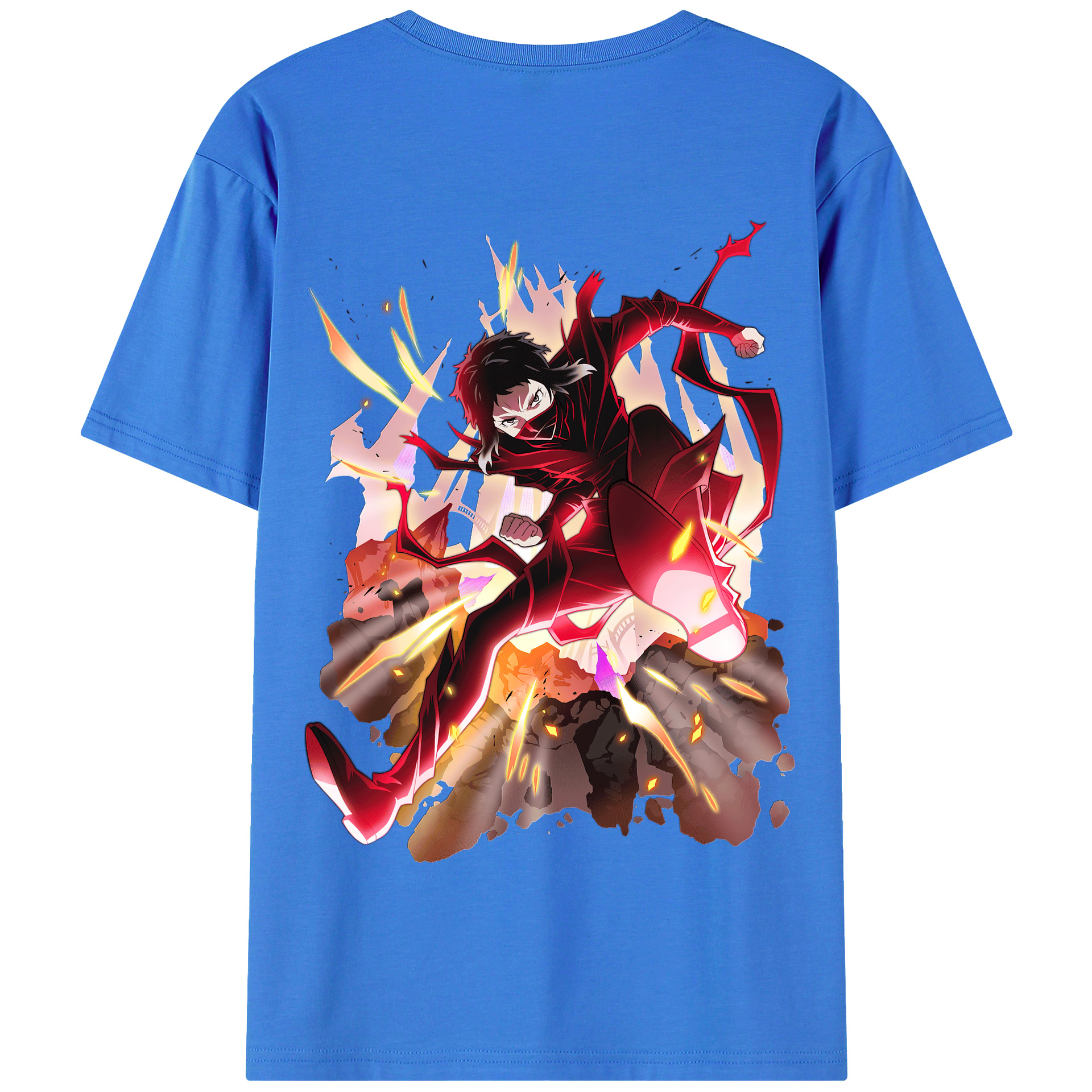 （画像用） 文豪ストレイドッグス Bungo Stray Dogs 綿100％半袖Tシャツ（背面プリント）
