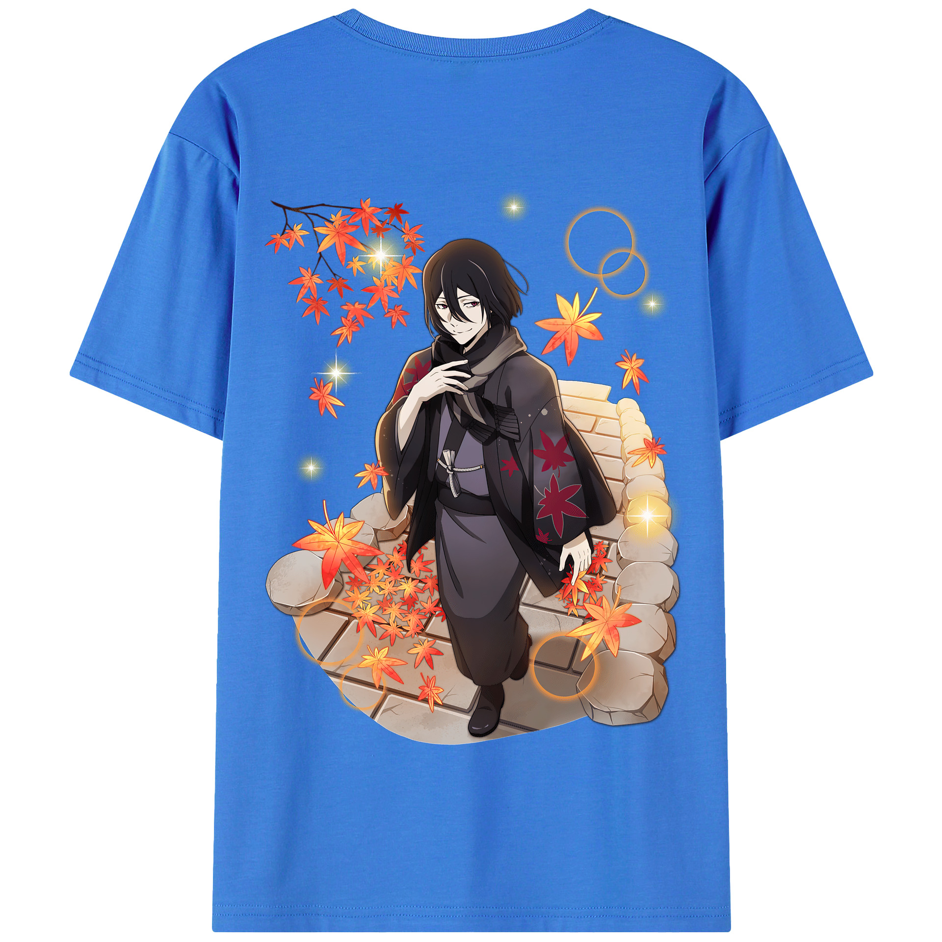 （画像用） 文豪ストレイドッグス Bungo Stray Dogs 綿100％半袖Tシャツ（背面プリント）