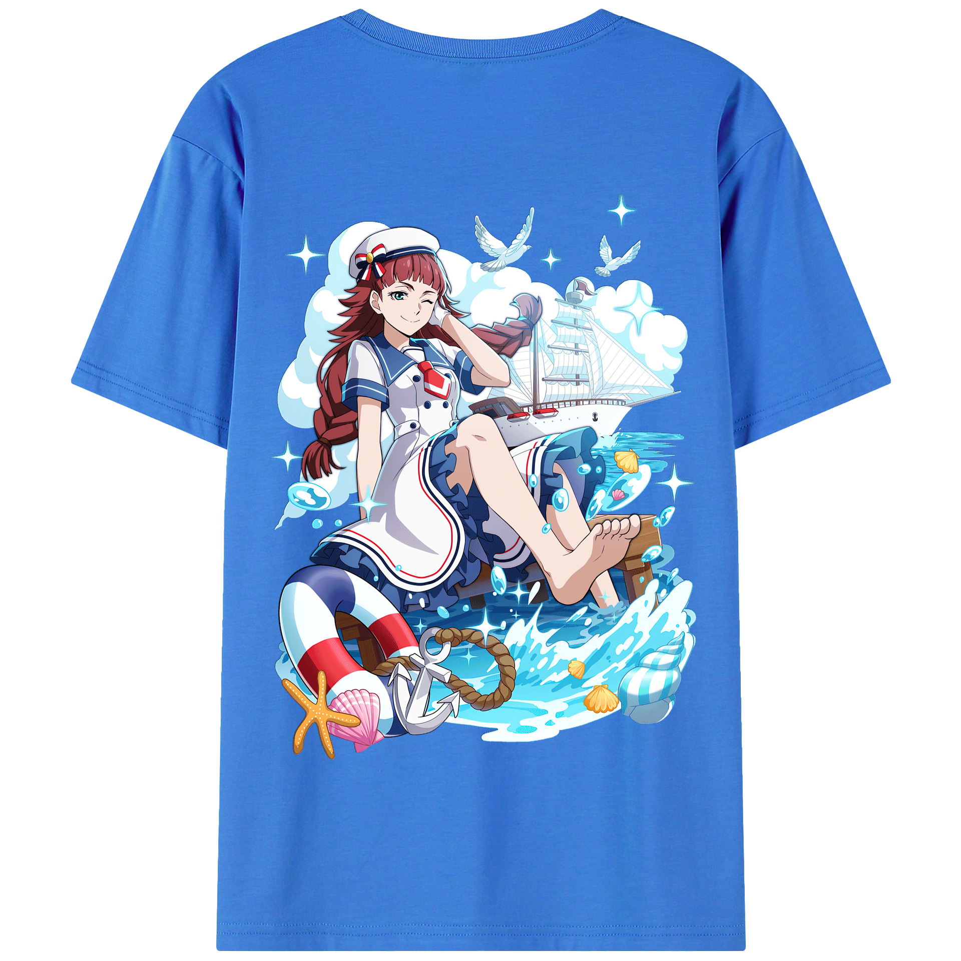 （画像用） 文豪ストレイドッグス Bungo Stray Dogs 綿100％半袖Tシャツ（背面プリント）
