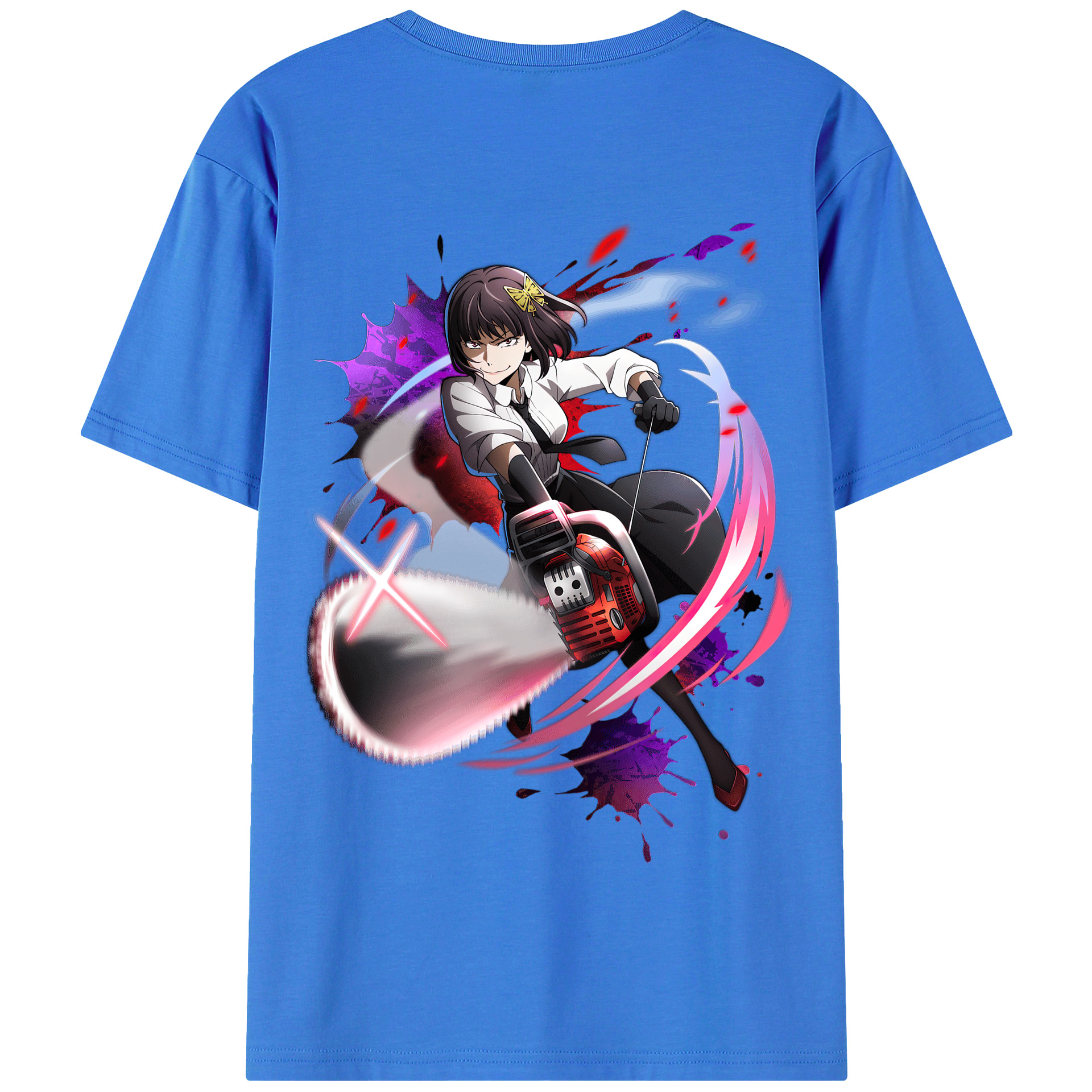 （画像用） 文豪ストレイドッグス Bungo Stray Dogs 綿100％半袖Tシャツ（背面プリント）
