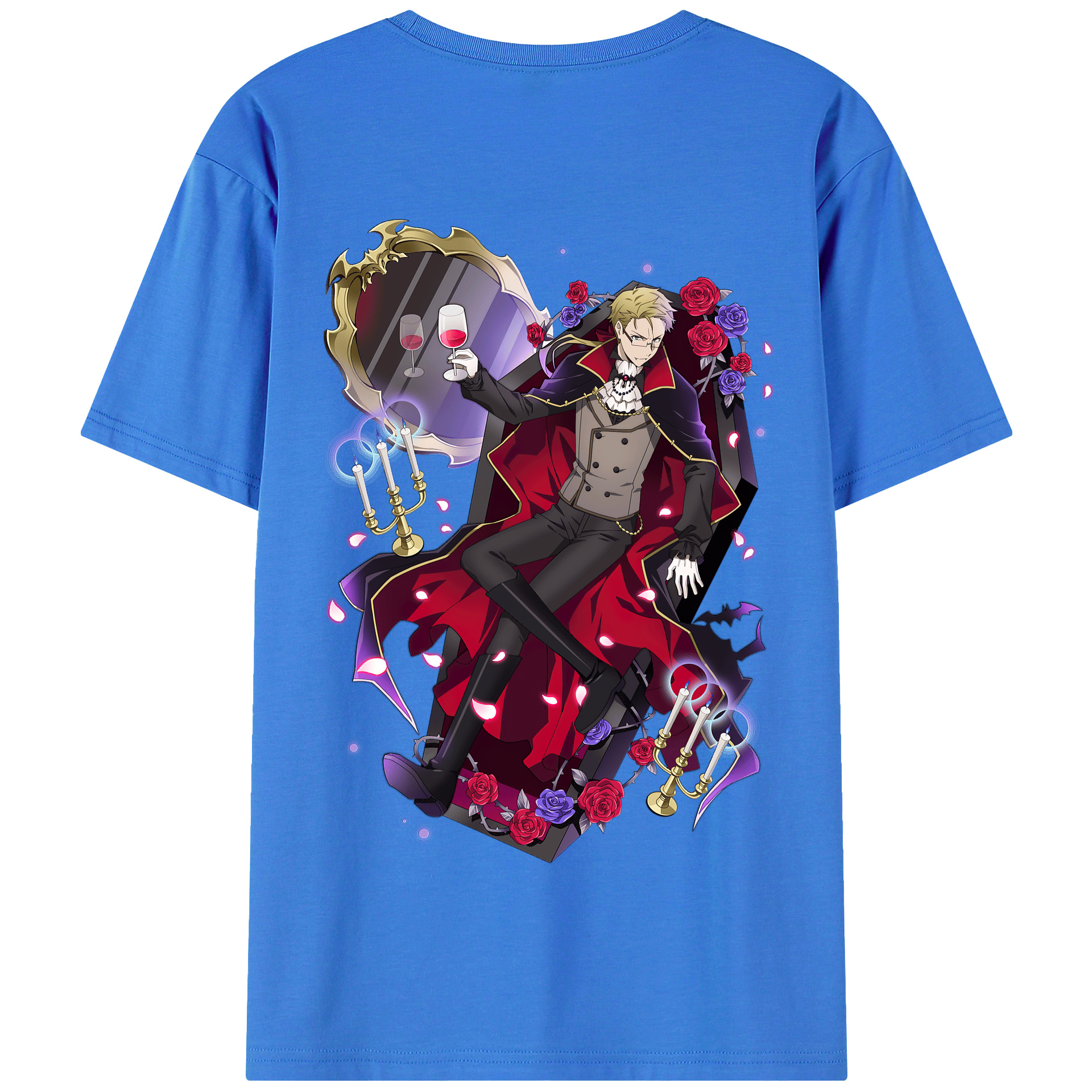 （画像用） 文豪ストレイドッグス Bungo Stray Dogs 綿100％半袖Tシャツ（背面プリント）