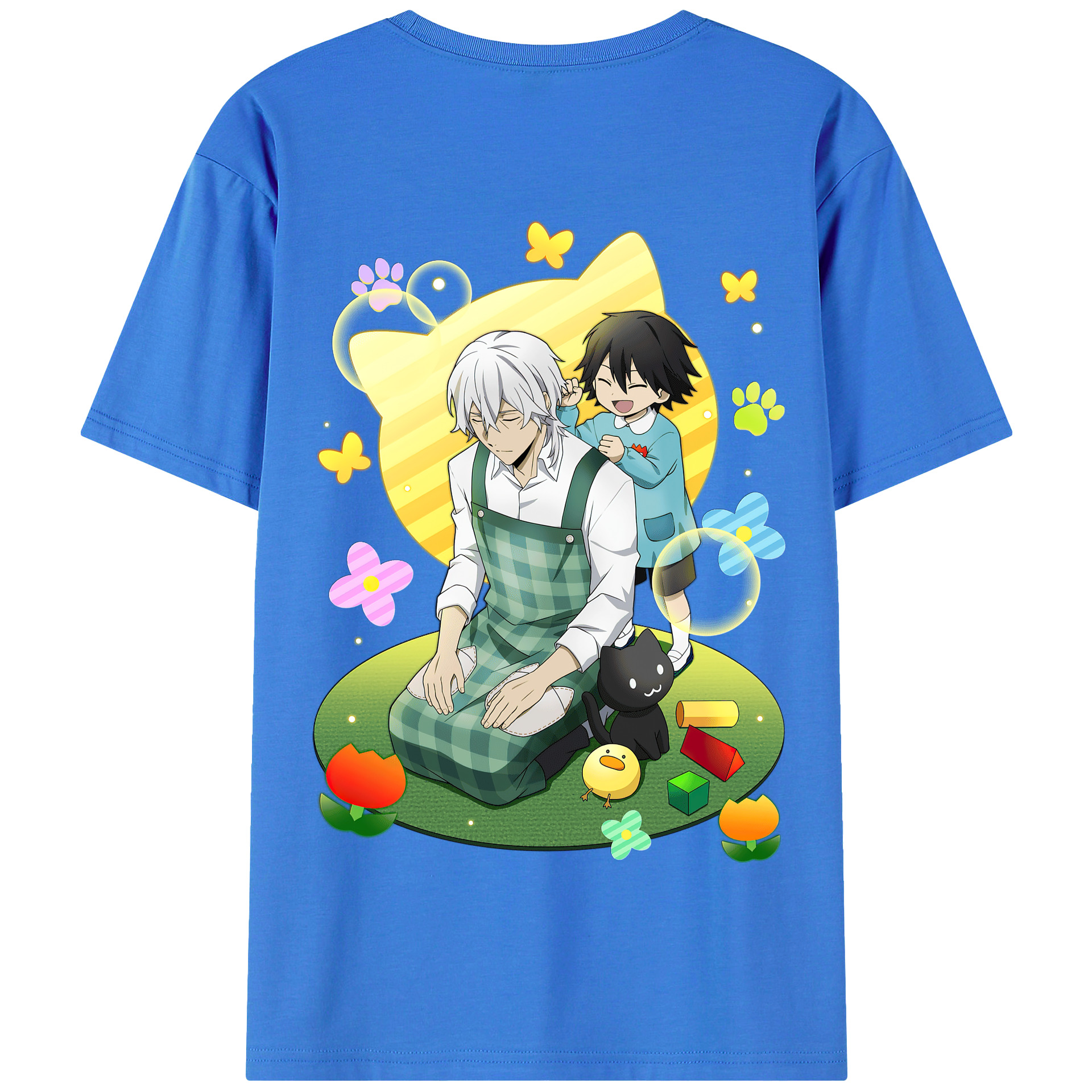 （画像用） 文豪ストレイドッグス Bungo Stray Dogs 綿100％半袖Tシャツ（背面プリント）