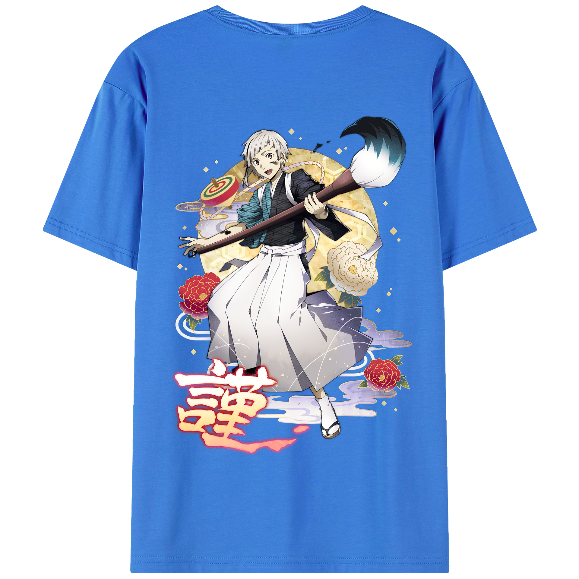 （画像用） 文豪ストレイドッグス Bungo Stray Dogs 綿100％半袖Tシャツ（背面プリント）