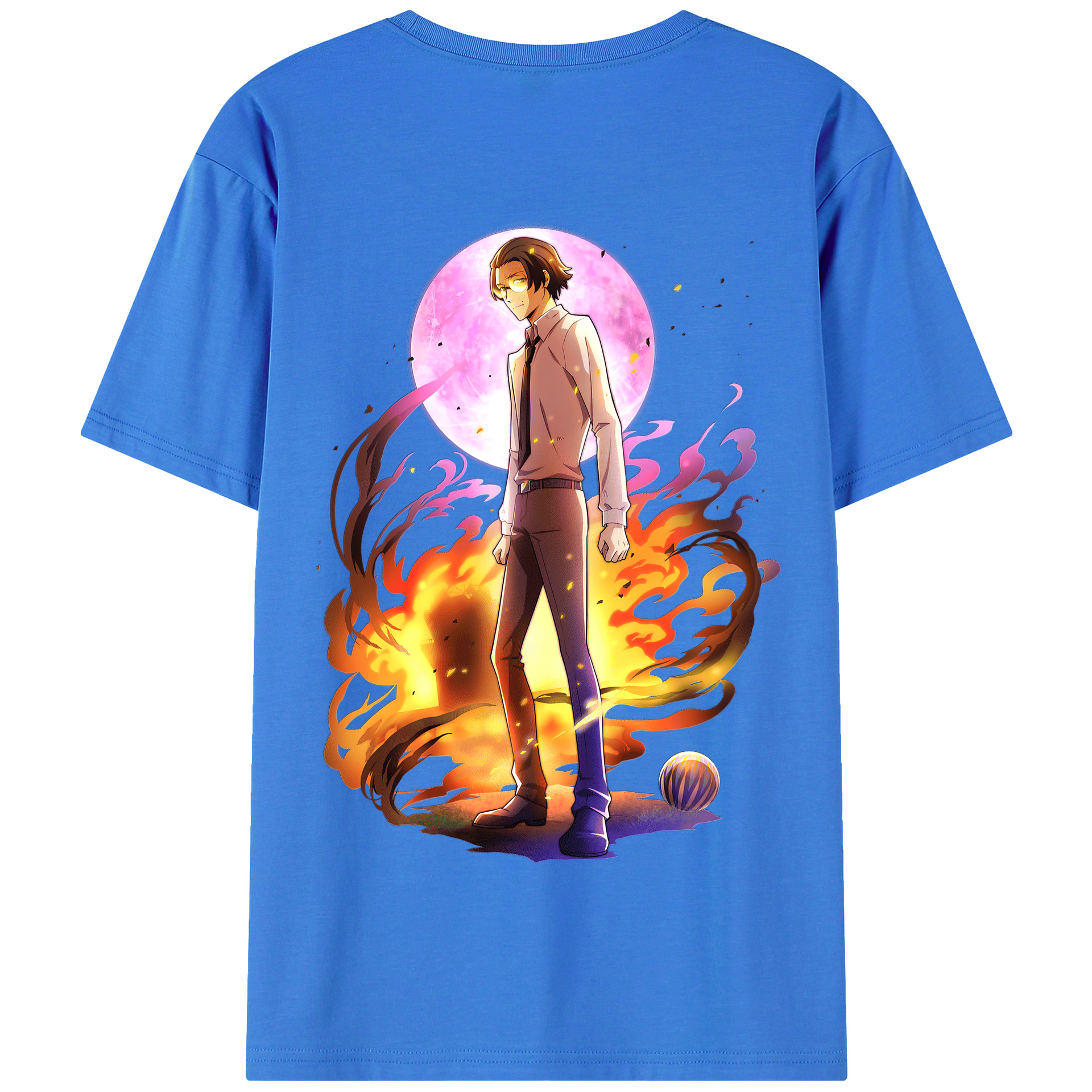 （画像用） 文豪ストレイドッグス Bungo Stray Dogs 綿100％半袖Tシャツ（背面プリント）