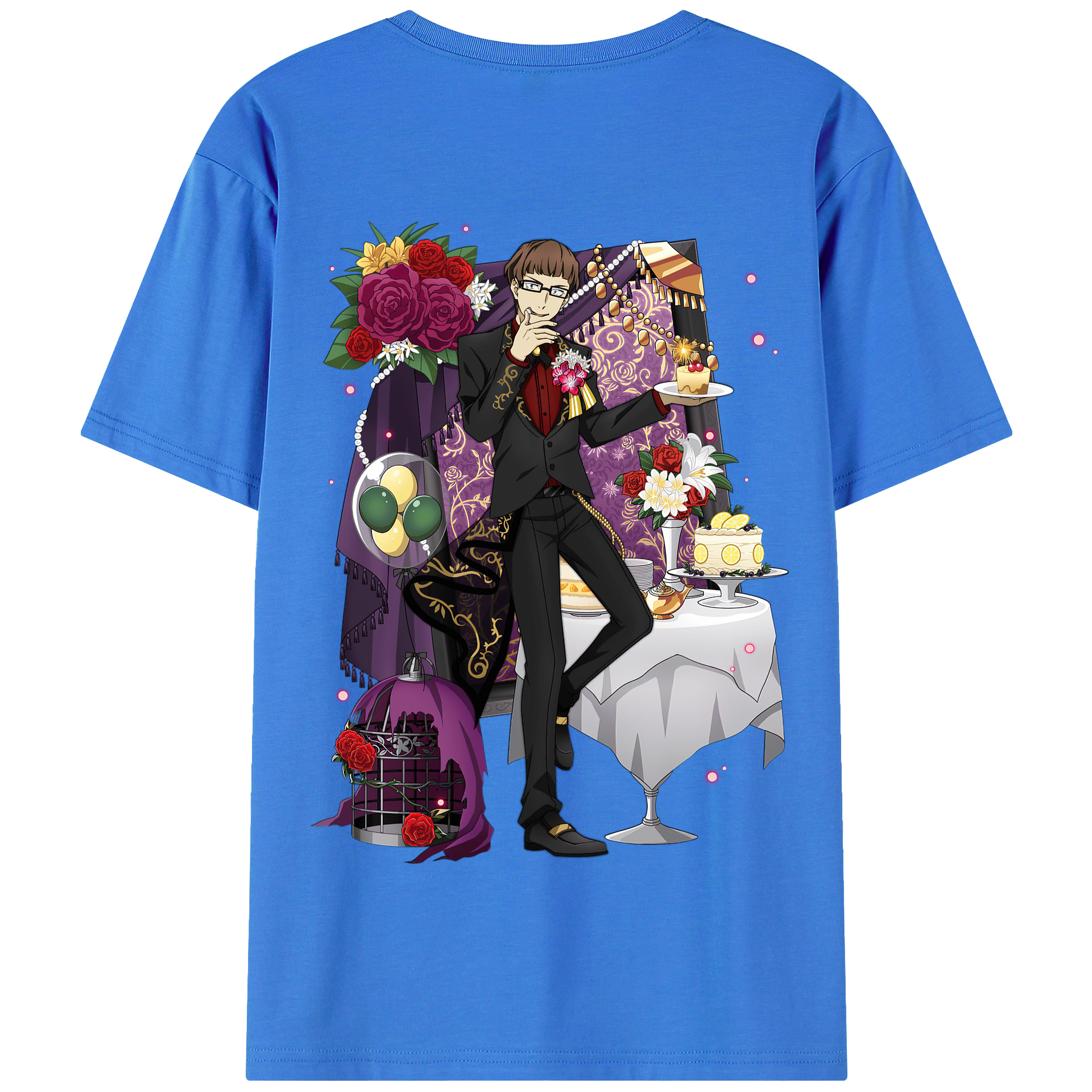 （画像用） 文豪ストレイドッグス Bungo Stray Dogs 綿100％半袖Tシャツ（背面プリント）