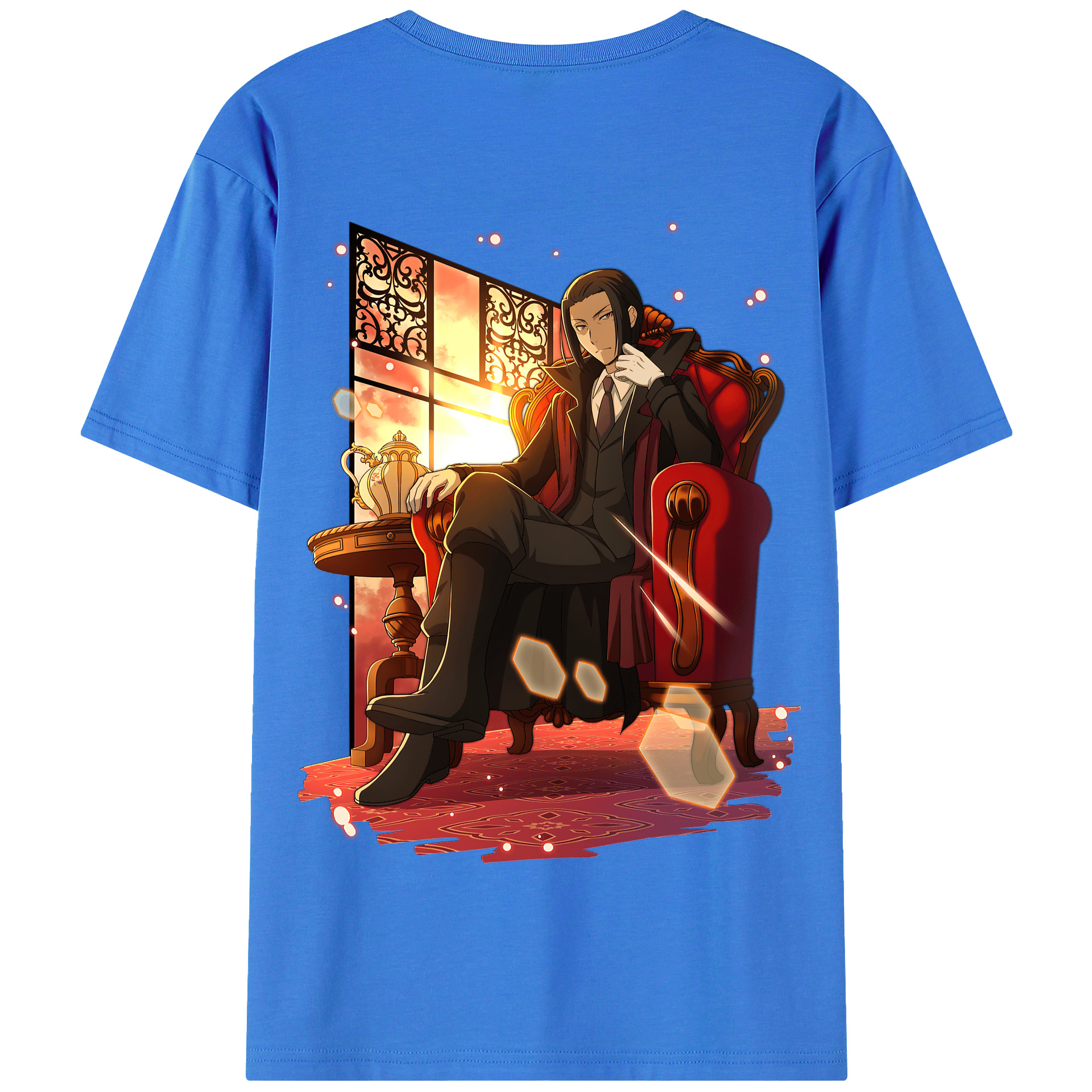 （画像用） 文豪ストレイドッグス Bungo Stray Dogs 綿100％半袖Tシャツ（背面プリント）