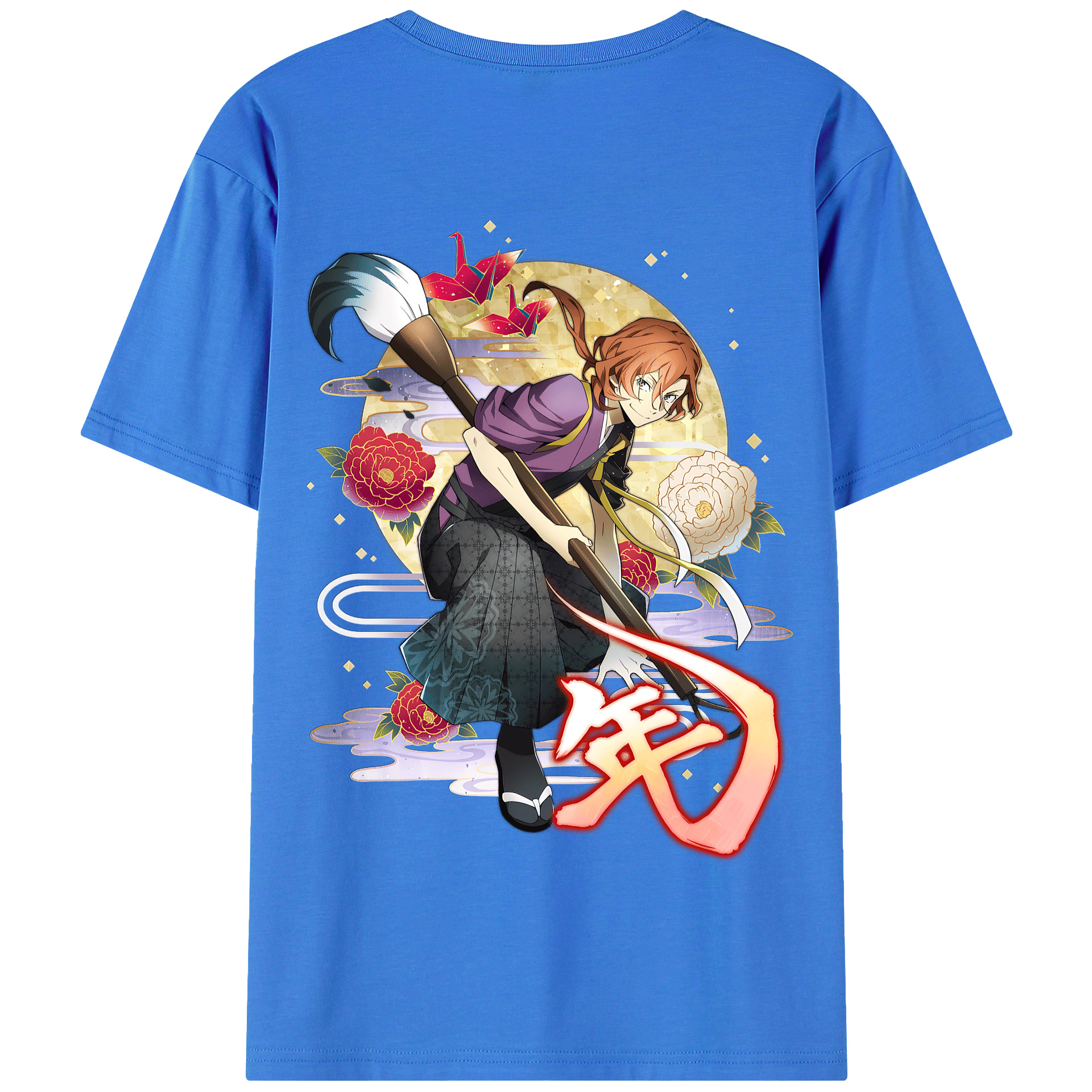 （画像用） 文豪ストレイドッグス Bungo Stray Dogs 綿100％半袖Tシャツ（背面プリント）