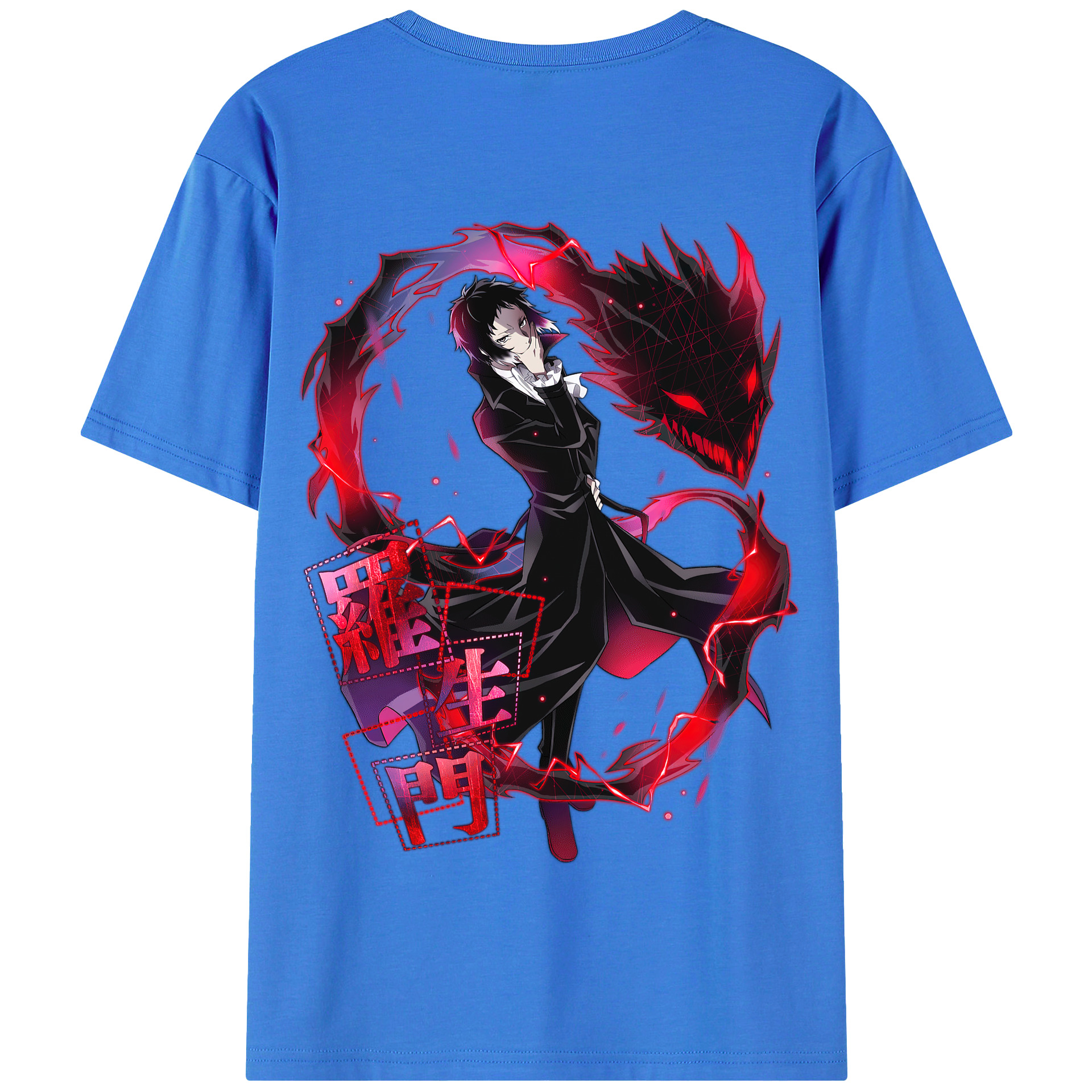（画像用） 文豪ストレイドッグス Bungo Stray Dogs 綿100％半袖Tシャツ（背面プリント）