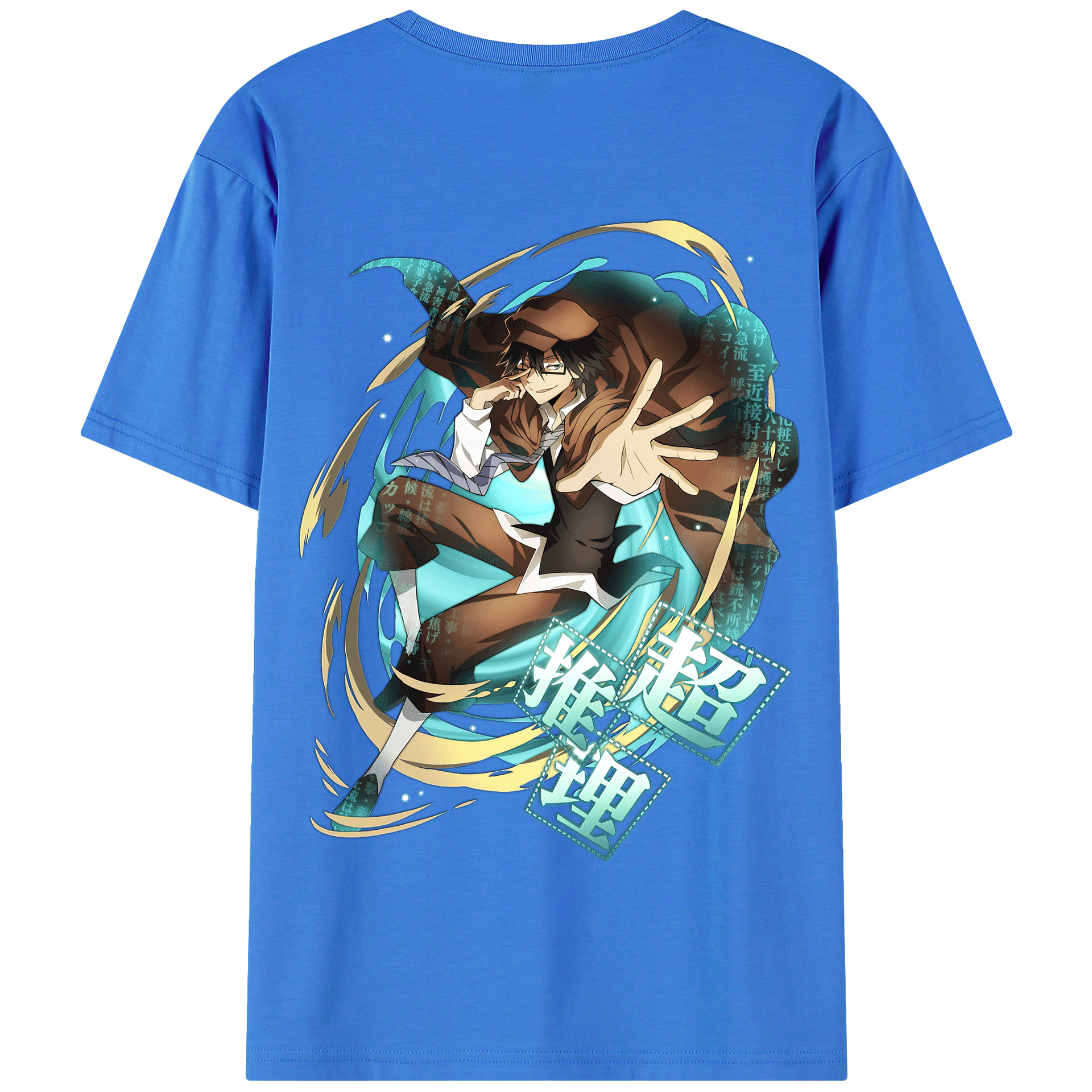 （画像用） 文豪ストレイドッグス Bungo Stray Dogs 綿100％半袖Tシャツ（背面プリント）
