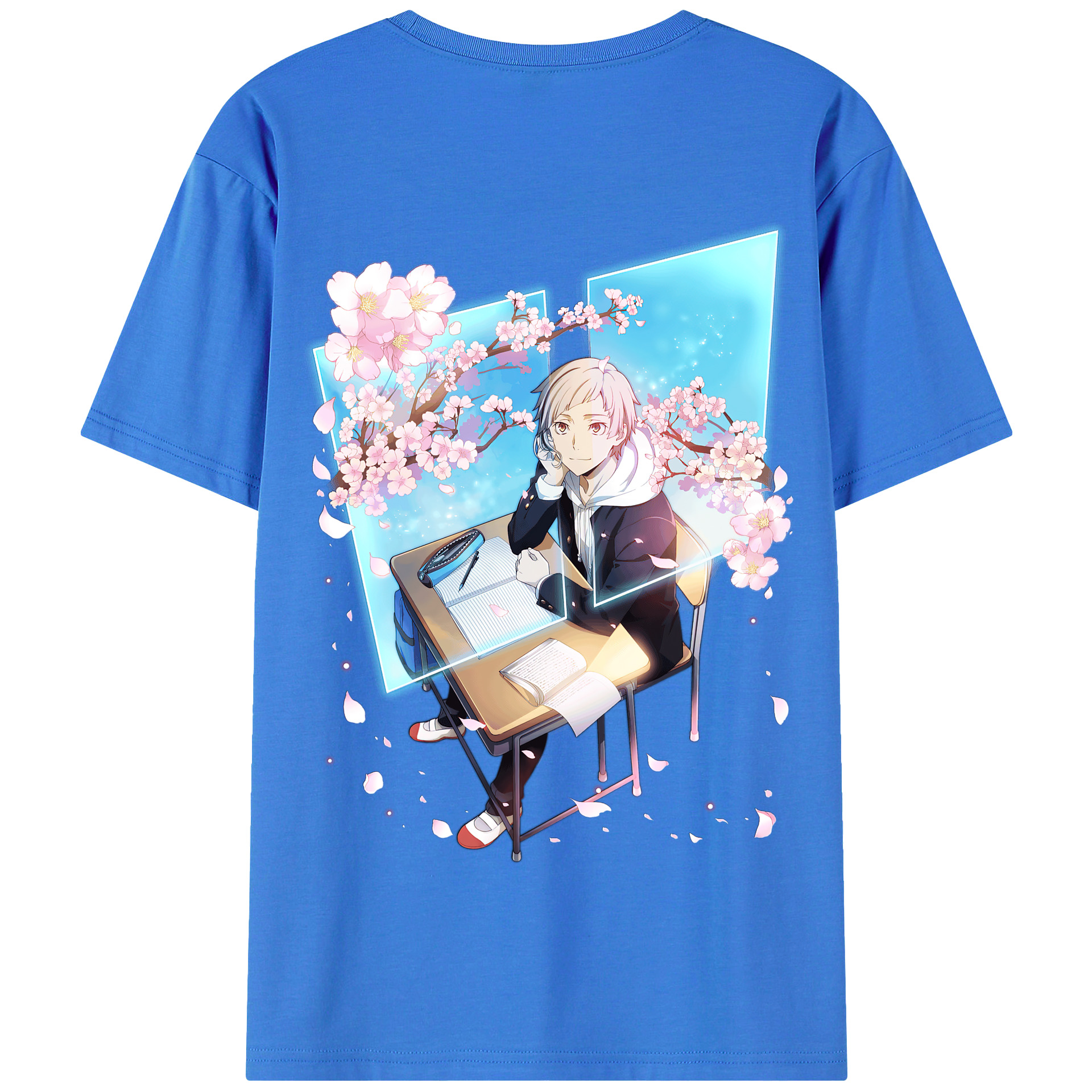 （画像用） 文豪ストレイドッグス Bungo Stray Dogs 綿100％半袖Tシャツ（背面プリント）
