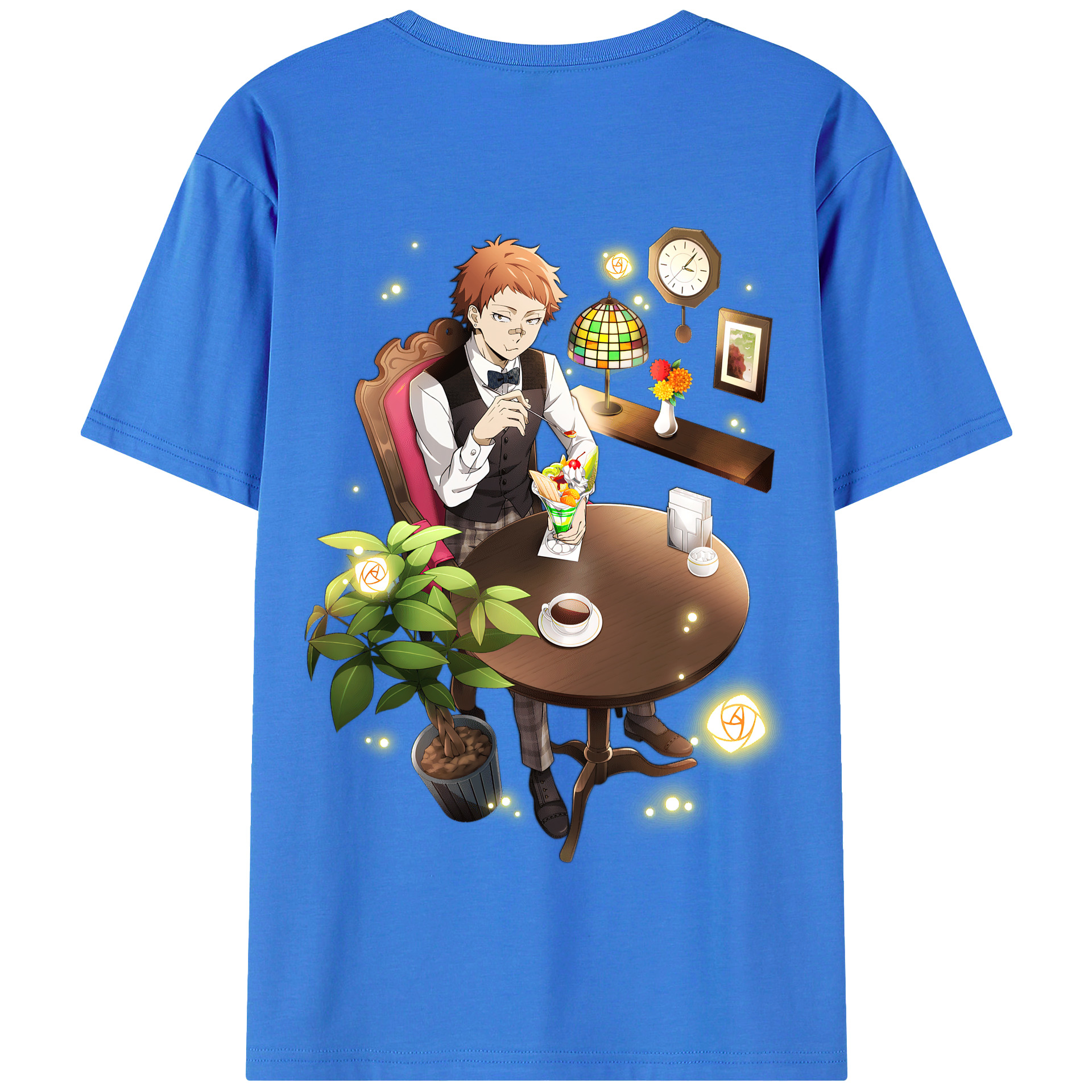 （画像用） 文豪ストレイドッグス Bungo Stray Dogs 綿100％半袖Tシャツ（背面プリント）