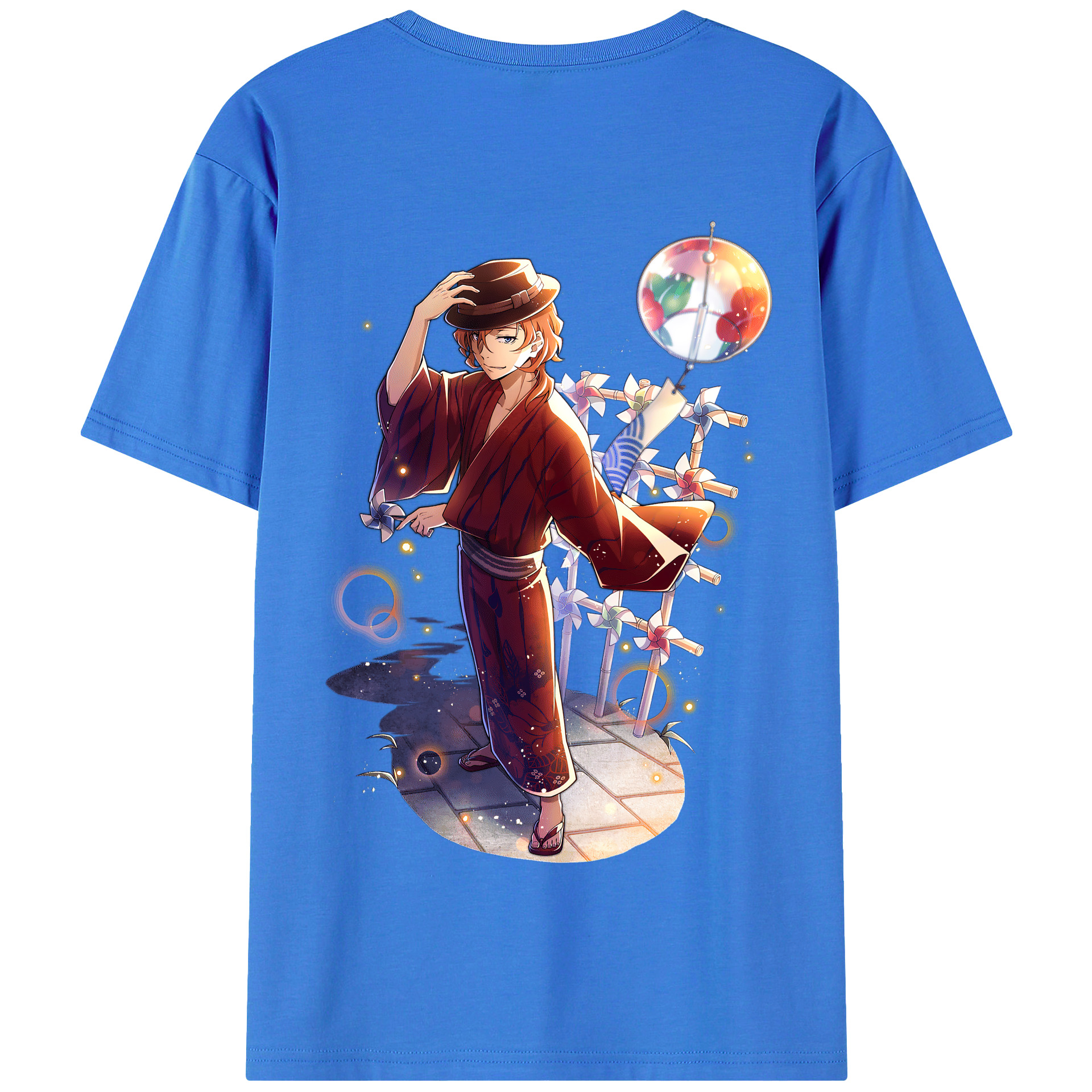 （画像用） 文豪ストレイドッグス Bungo Stray Dogs 綿100％半袖Tシャツ（背面プリント）