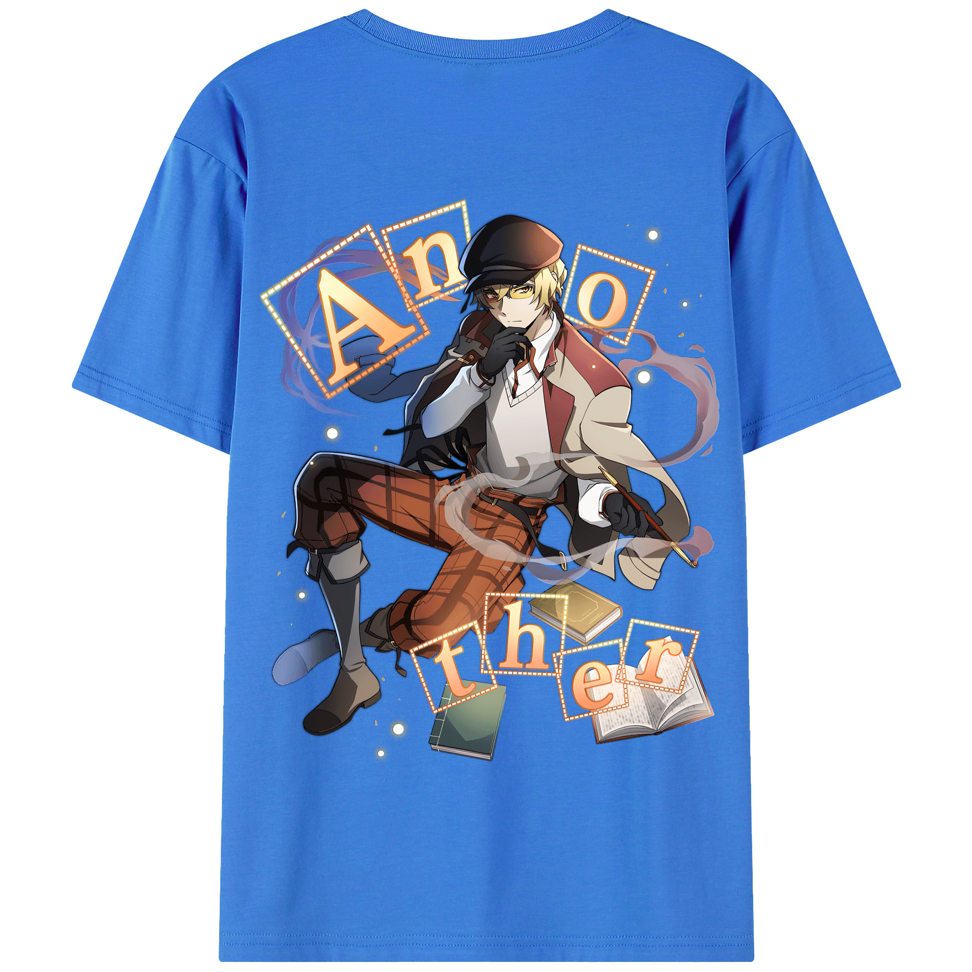 （画像用） 文豪ストレイドッグス Bungo Stray Dogs 綿100％半袖Tシャツ（背面プリント）