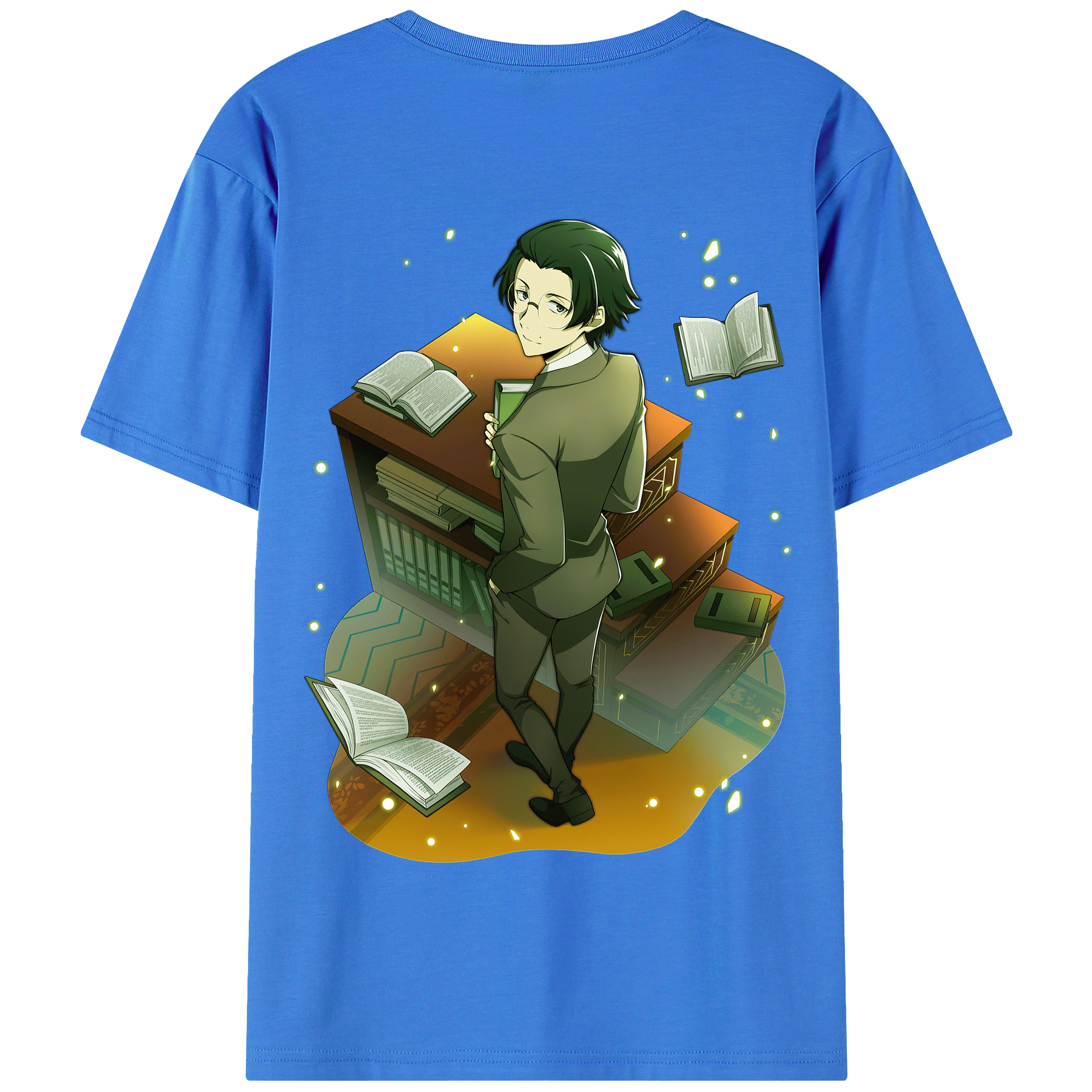（画像用） 文豪ストレイドッグス Bungo Stray Dogs 綿100％半袖Tシャツ（背面プリント）