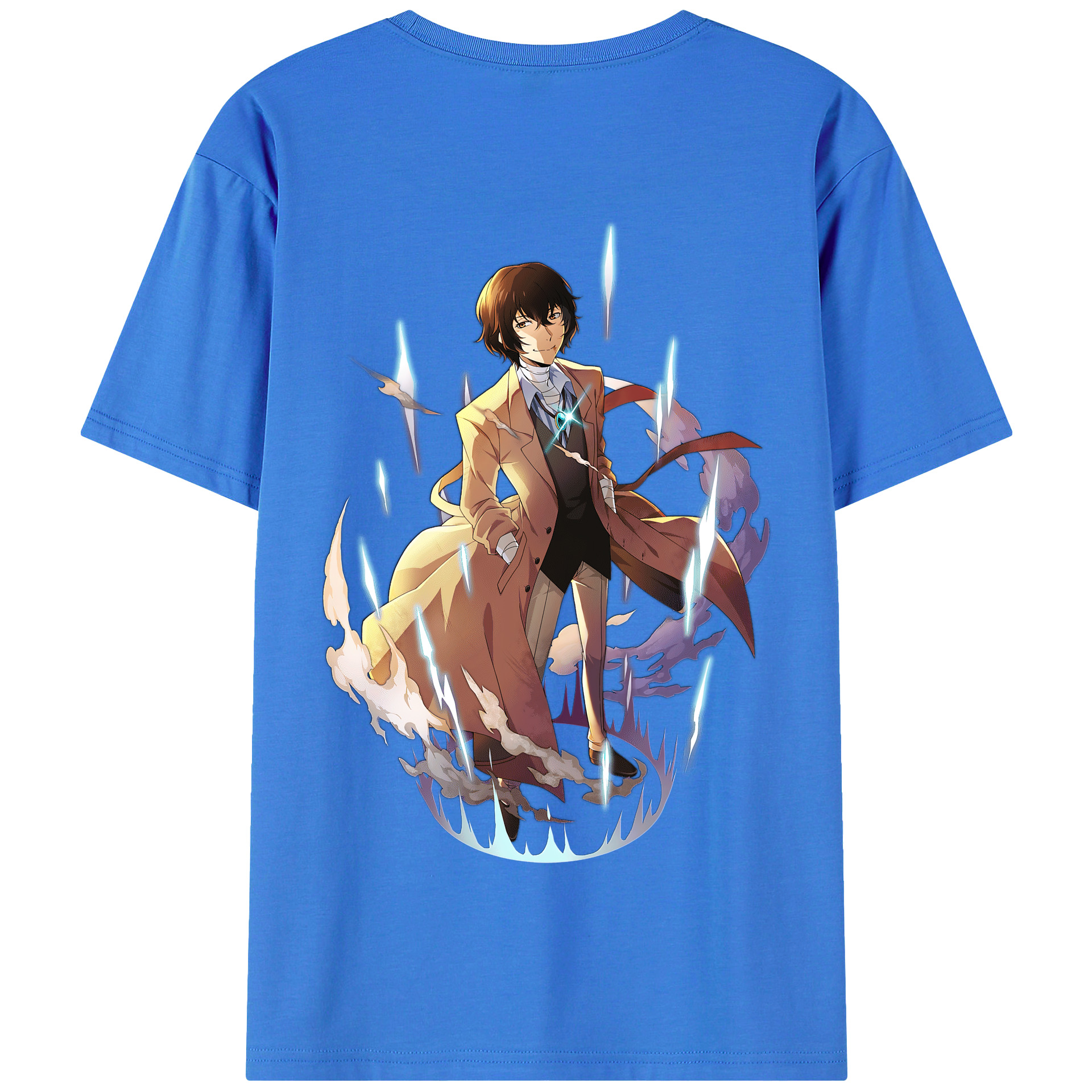 （画像用） 文豪ストレイドッグス Bungo Stray Dogs 綿100％半袖Tシャツ（背面プリント）