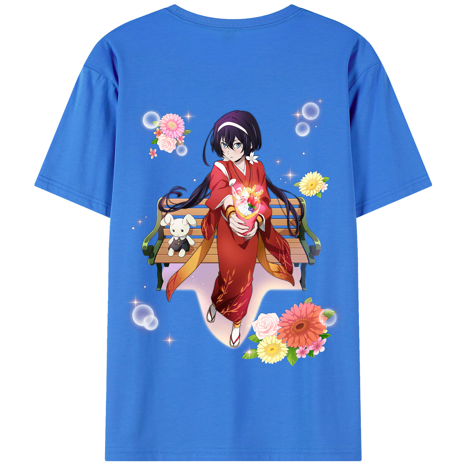 （画像用） 文豪ストレイドッグス Bungo Stray Dogs 綿100％半袖Tシャツ（背面プリント）