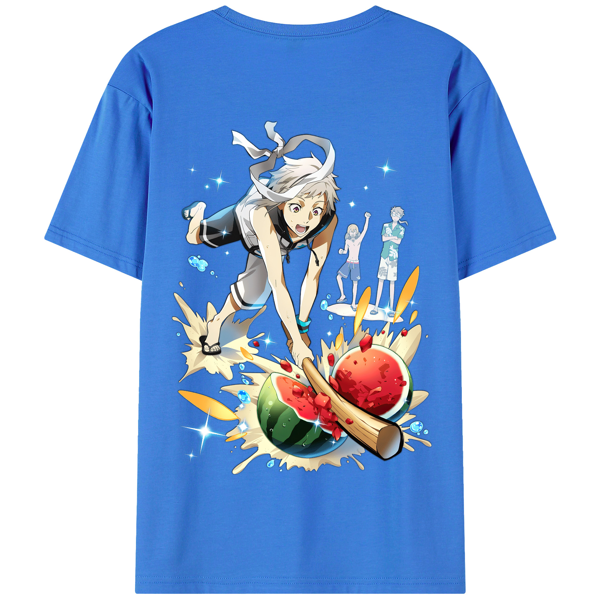 （画像用） 文豪ストレイドッグス Bungo Stray Dogs 綿100％半袖Tシャツ（背面プリント）