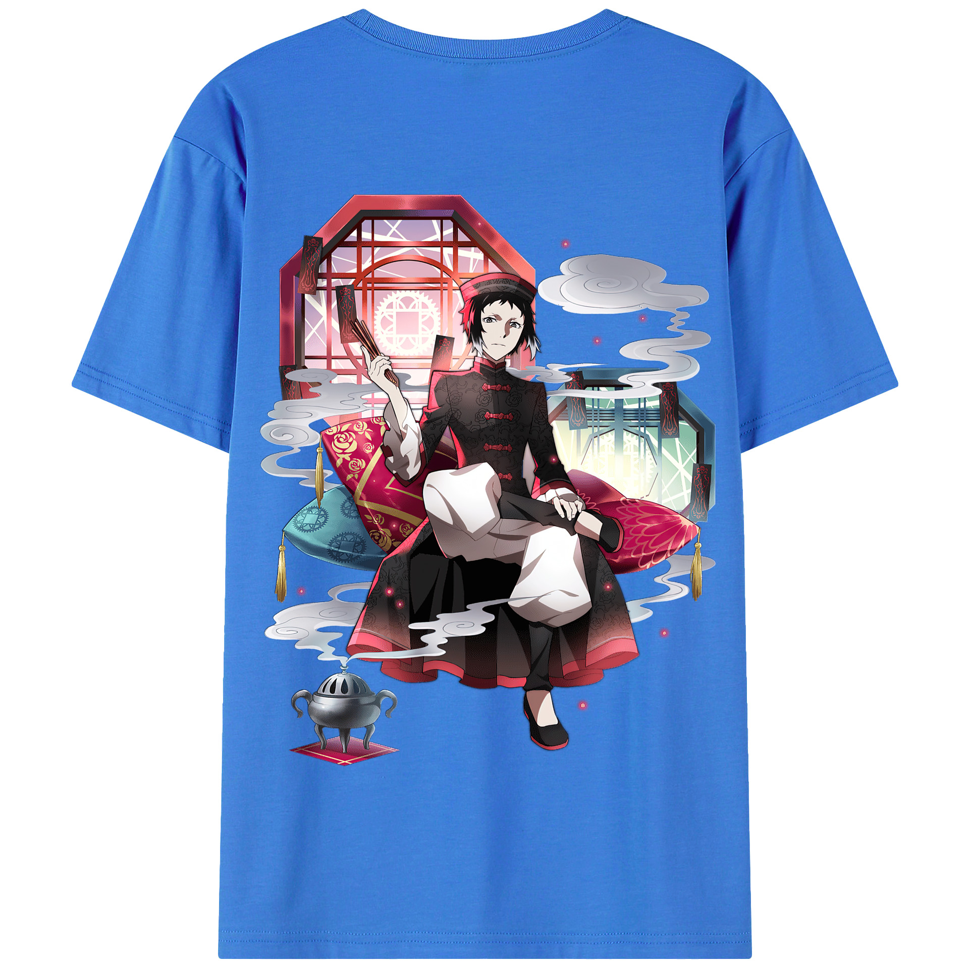（画像用） 文豪ストレイドッグス Bungo Stray Dogs 綿100％半袖Tシャツ（背面プリント）