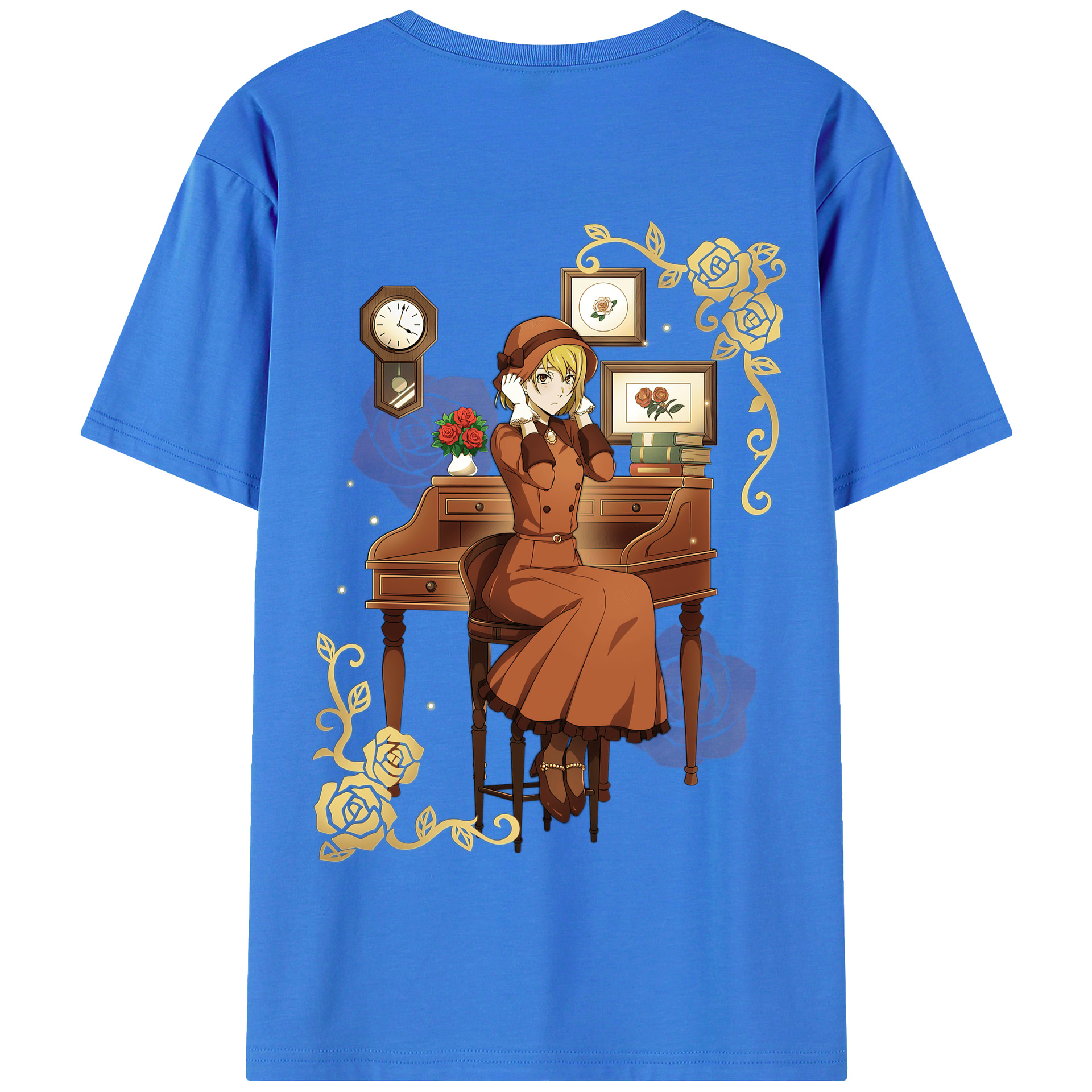 （画像用） 文豪ストレイドッグス Bungo Stray Dogs 綿100％半袖Tシャツ（背面プリント）