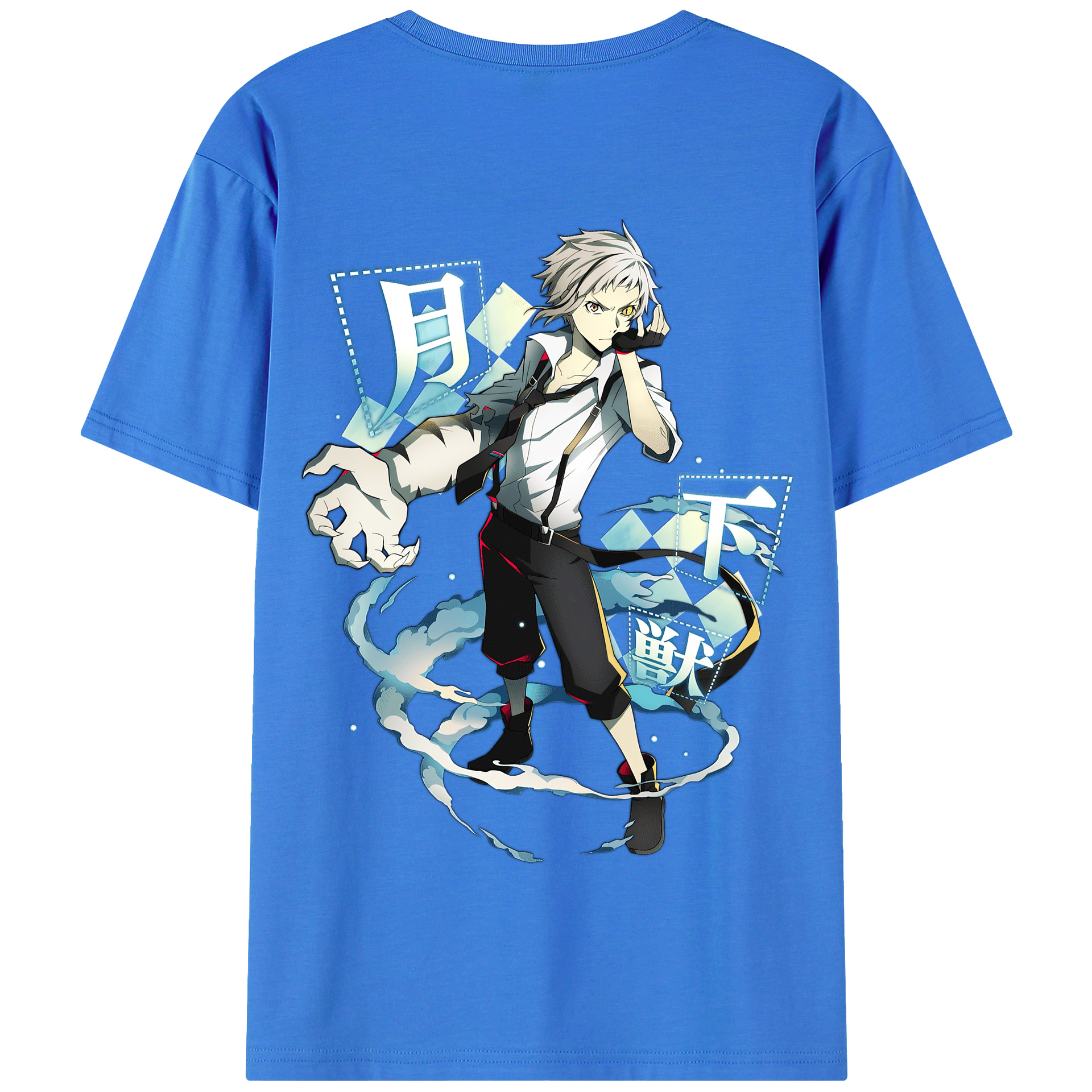 （画像用） 文豪ストレイドッグス Bungo Stray Dogs 綿100％半袖Tシャツ（背面プリント）