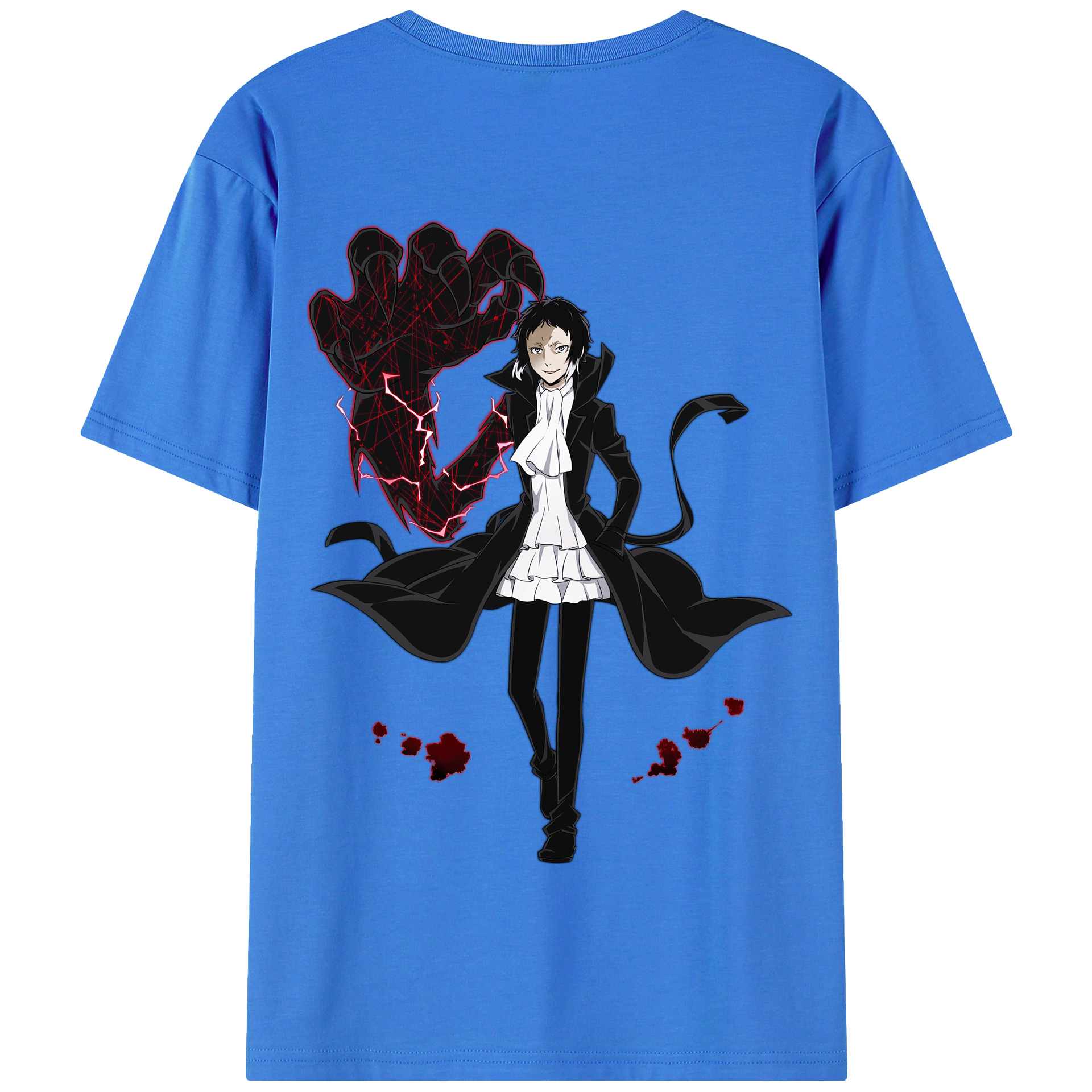 （画像用） 文豪ストレイドッグス Bungo Stray Dogs 綿100％半袖Tシャツ（背面プリント）