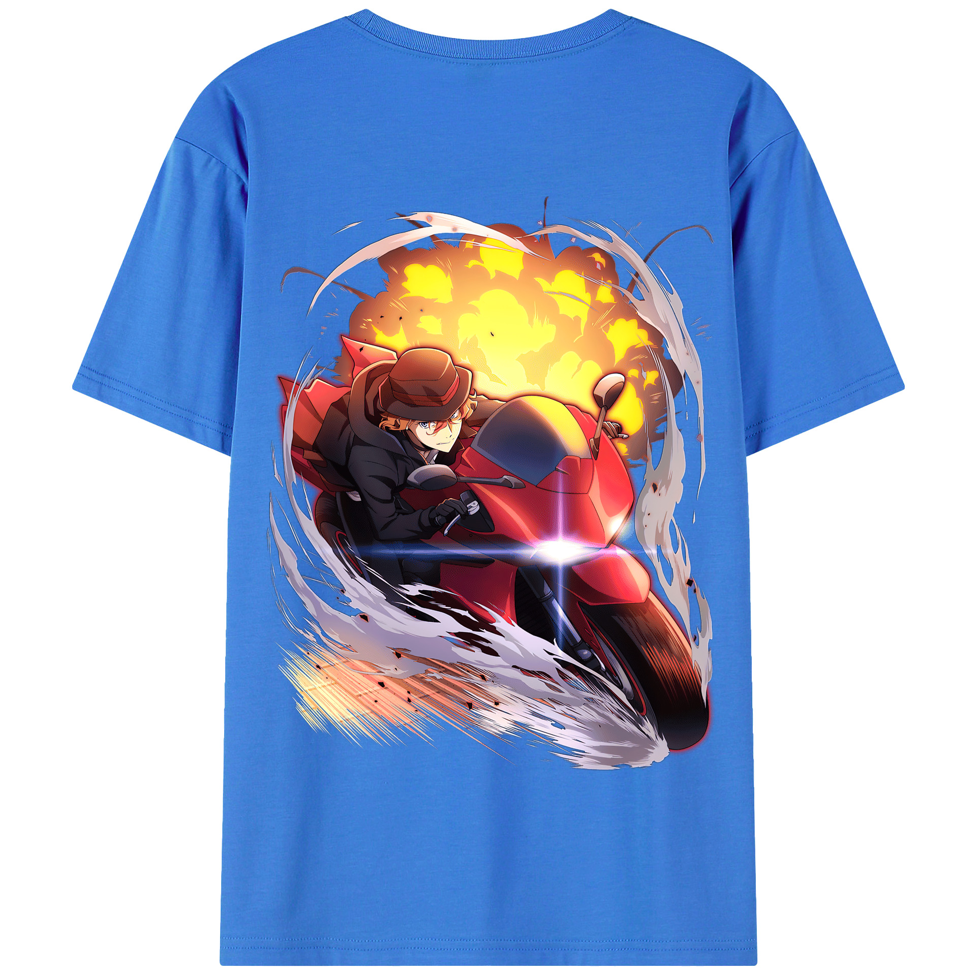 （画像用） 文豪ストレイドッグス Bungo Stray Dogs 綿100％半袖Tシャツ（背面プリント）