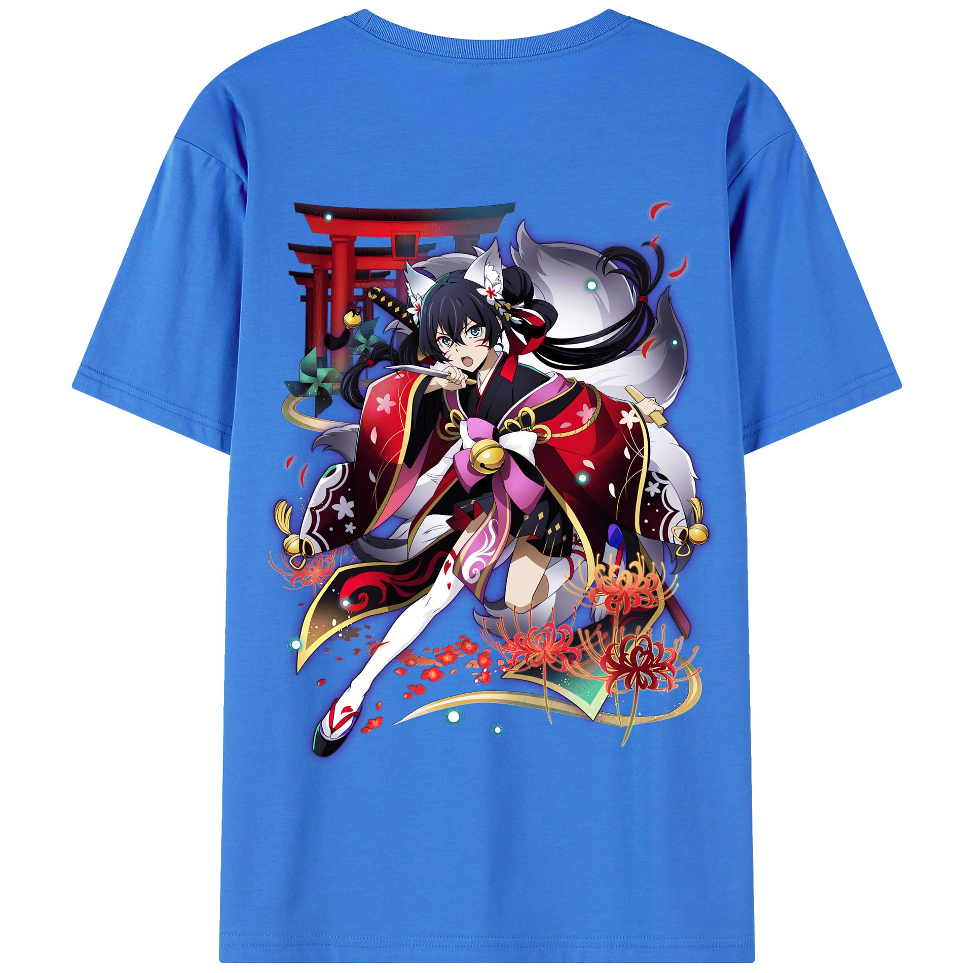 （画像用） 文豪ストレイドッグス Bungo Stray Dogs 綿100％半袖Tシャツ（背面プリント）