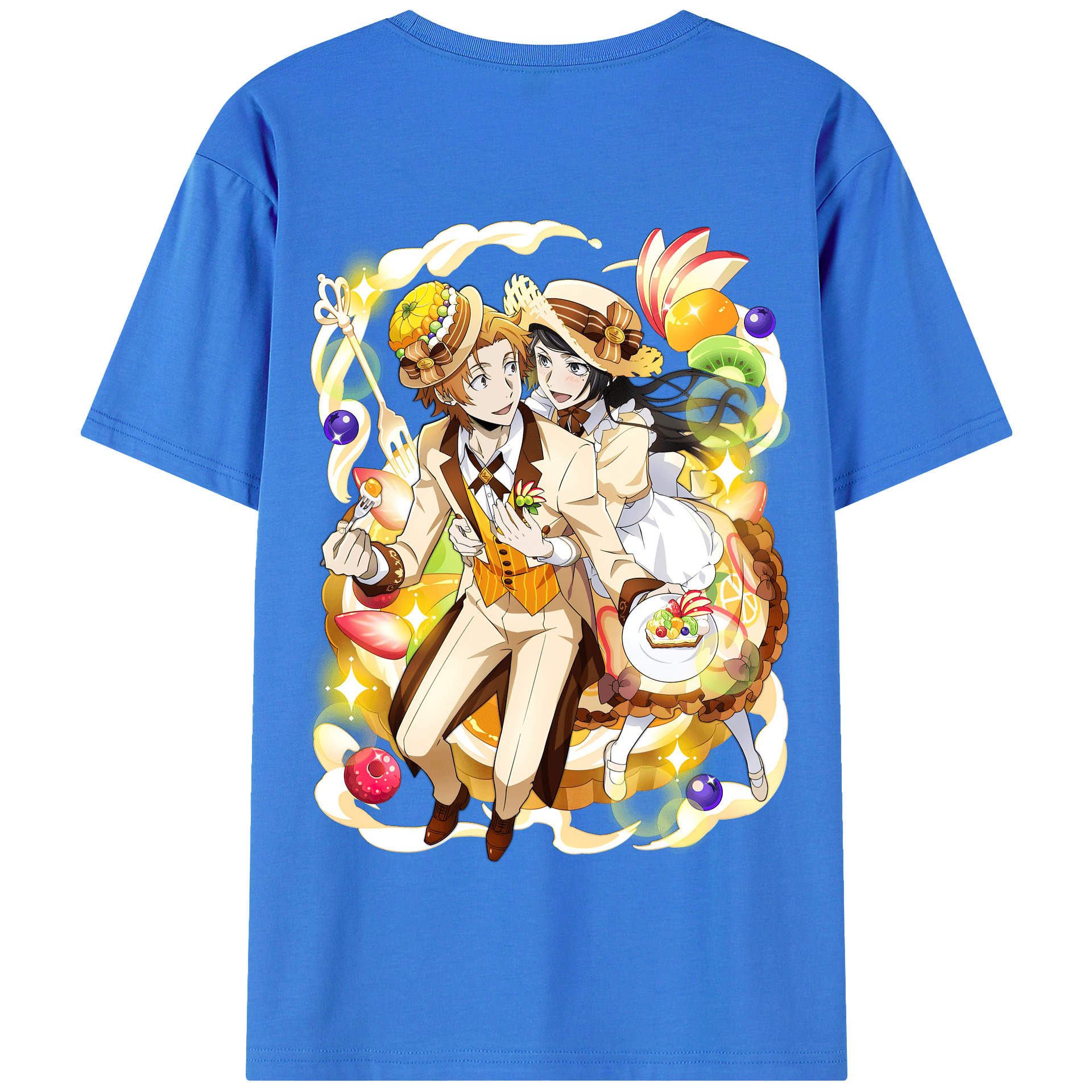（画像用） 文豪ストレイドッグス Bungo Stray Dogs 綿100％半袖Tシャツ（背面プリント）