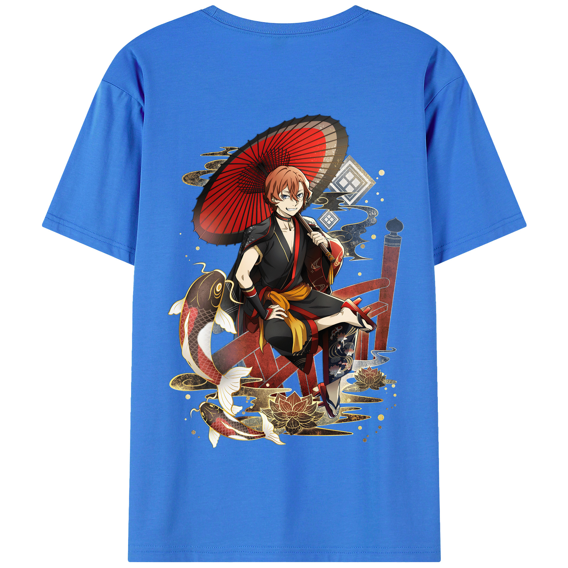 （画像用） 文豪ストレイドッグス Bungo Stray Dogs 綿100％半袖Tシャツ（背面プリント）