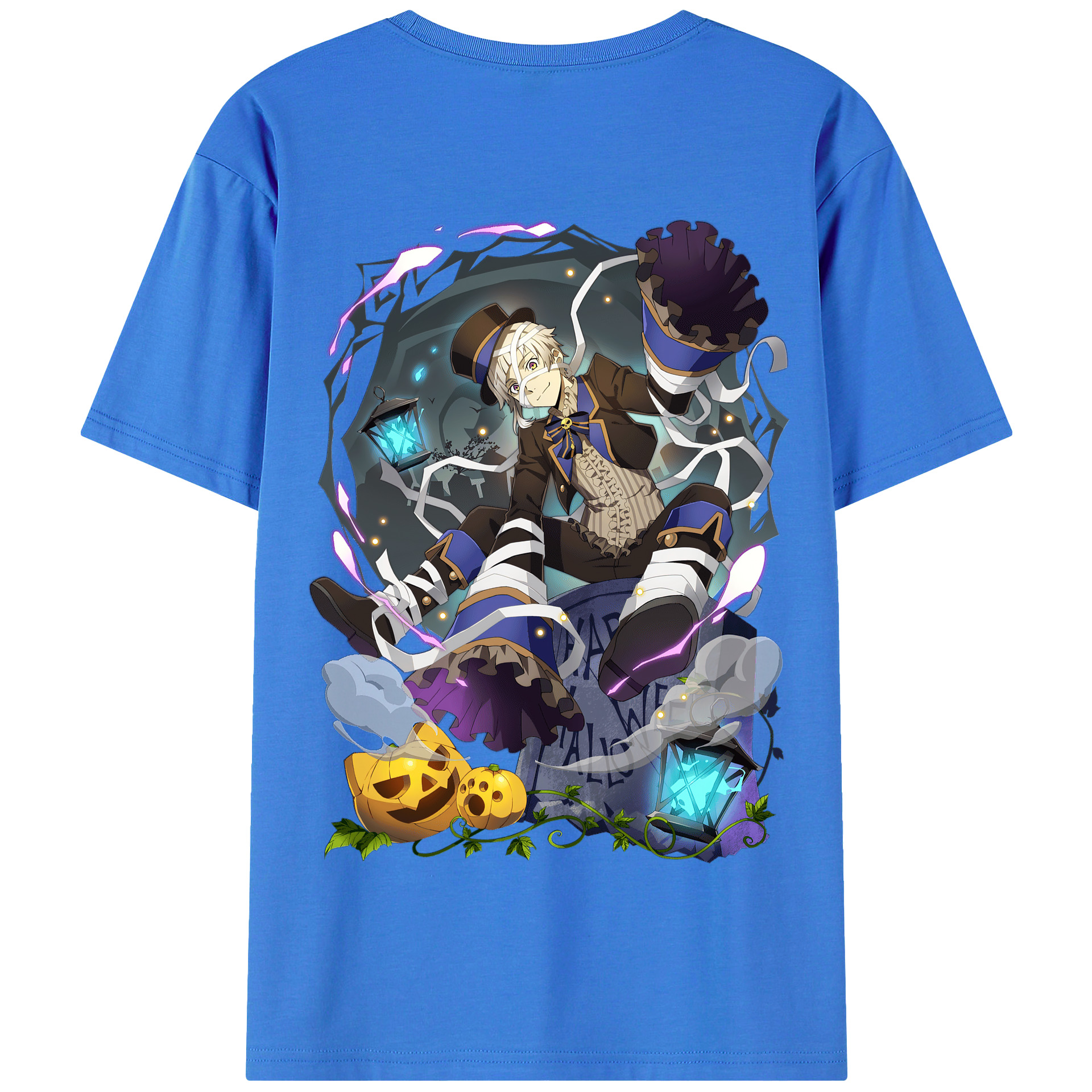 （画像用） 文豪ストレイドッグス Bungo Stray Dogs 綿100％半袖Tシャツ（背面プリント）