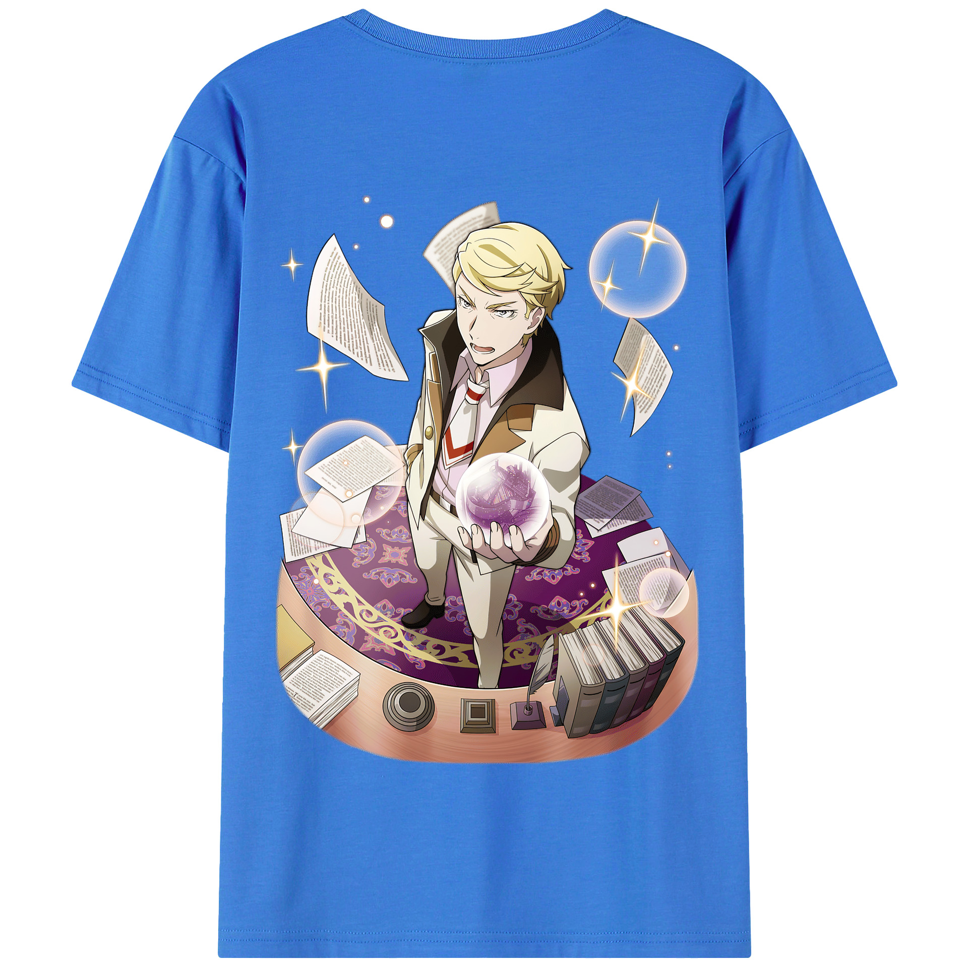 （画像用） 文豪ストレイドッグス Bungo Stray Dogs 綿100％半袖Tシャツ（背面プリント）