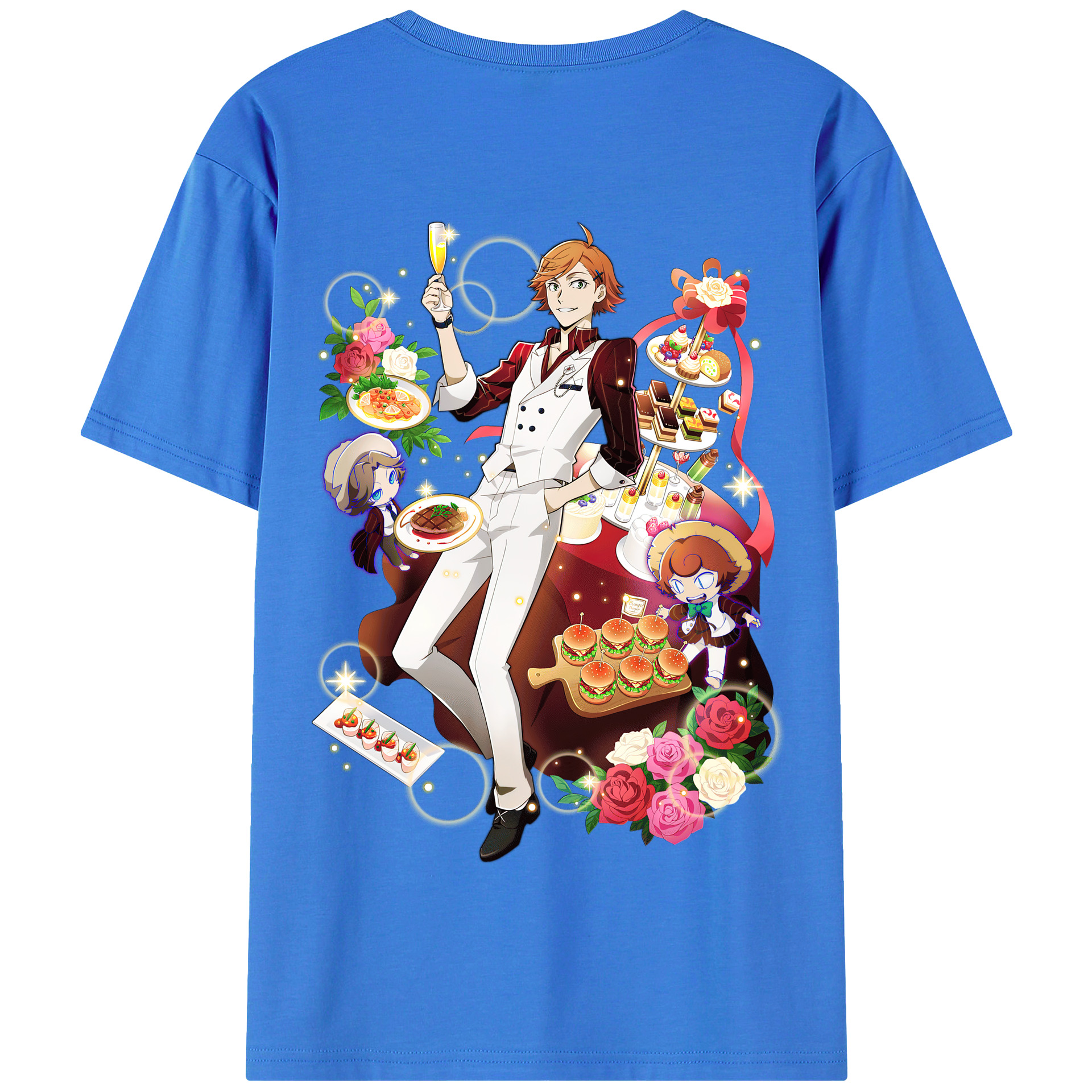 （画像用） 文豪ストレイドッグス Bungo Stray Dogs 綿100％半袖Tシャツ（背面プリント）