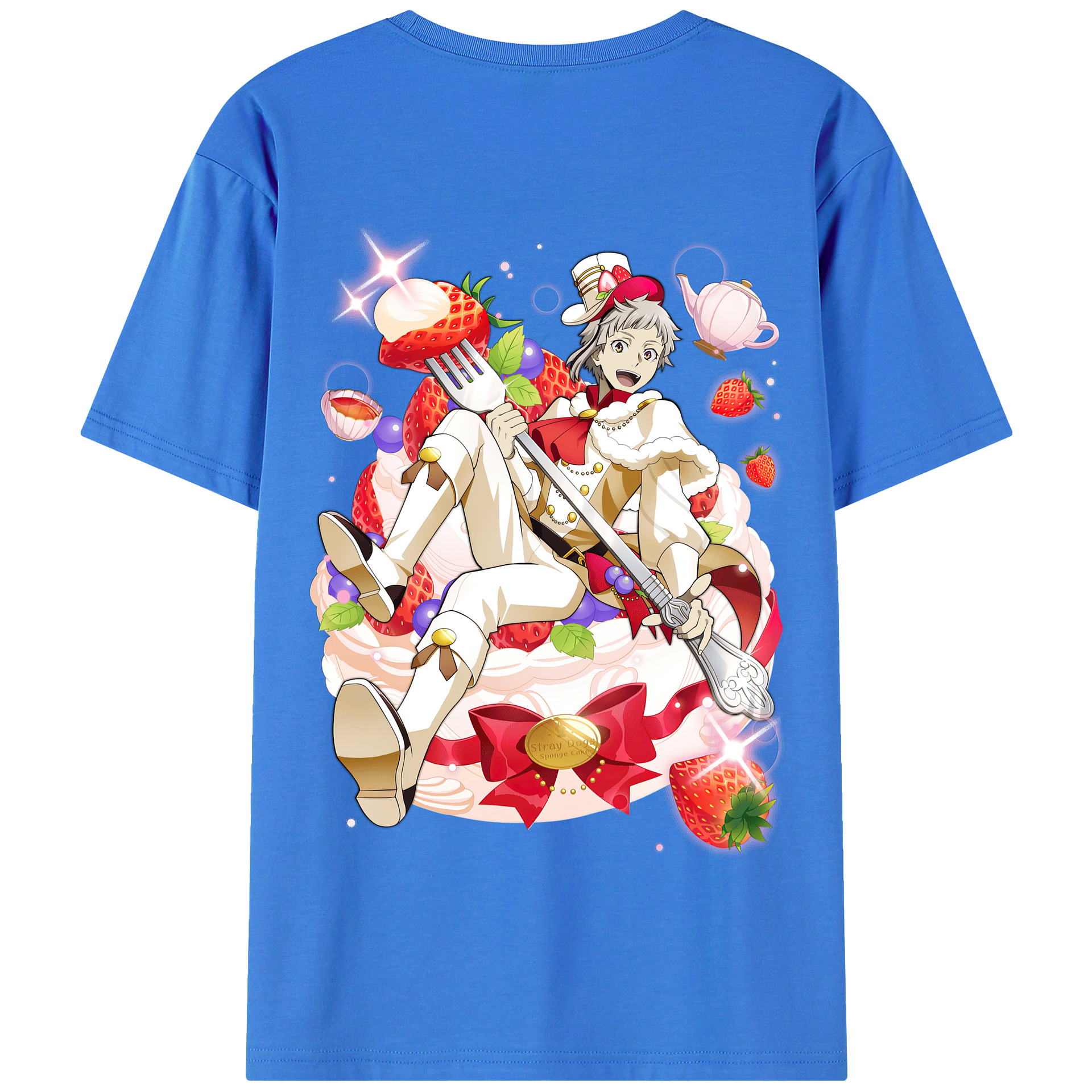 （画像用） 文豪ストレイドッグス Bungo Stray Dogs 綿100％半袖Tシャツ（背面プリント）