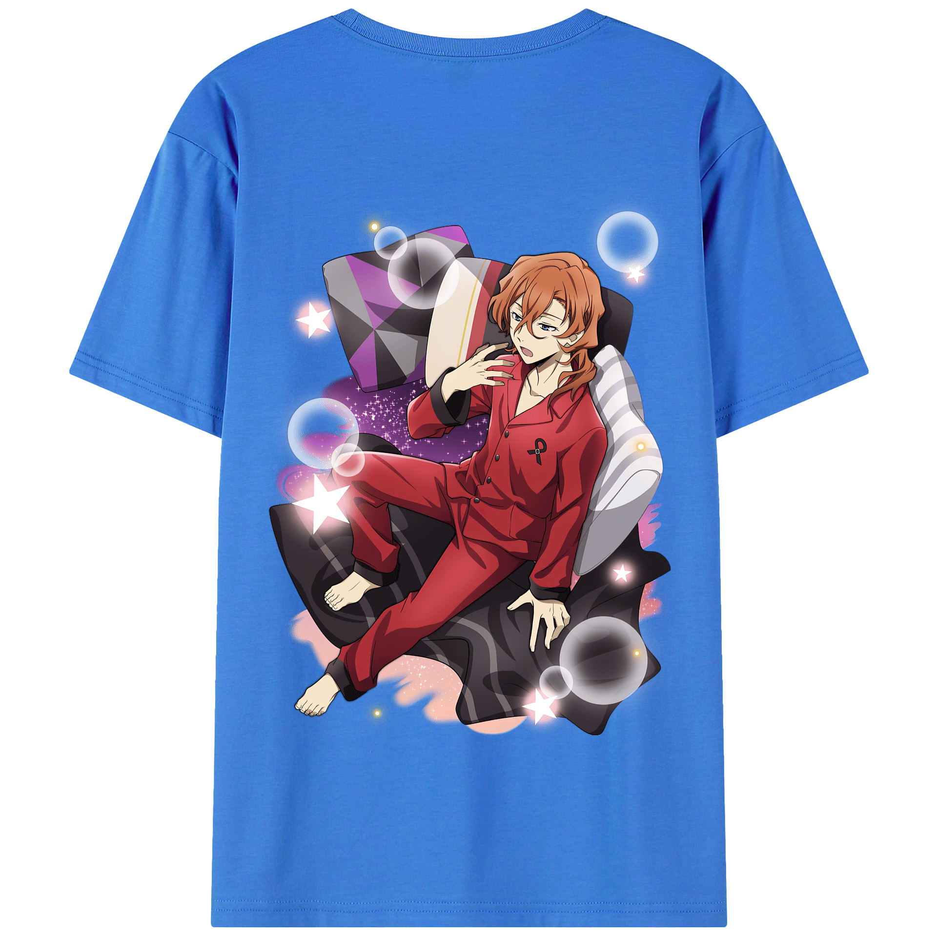 （画像用） 文豪ストレイドッグス Bungo Stray Dogs 綿100％半袖Tシャツ（背面プリント）