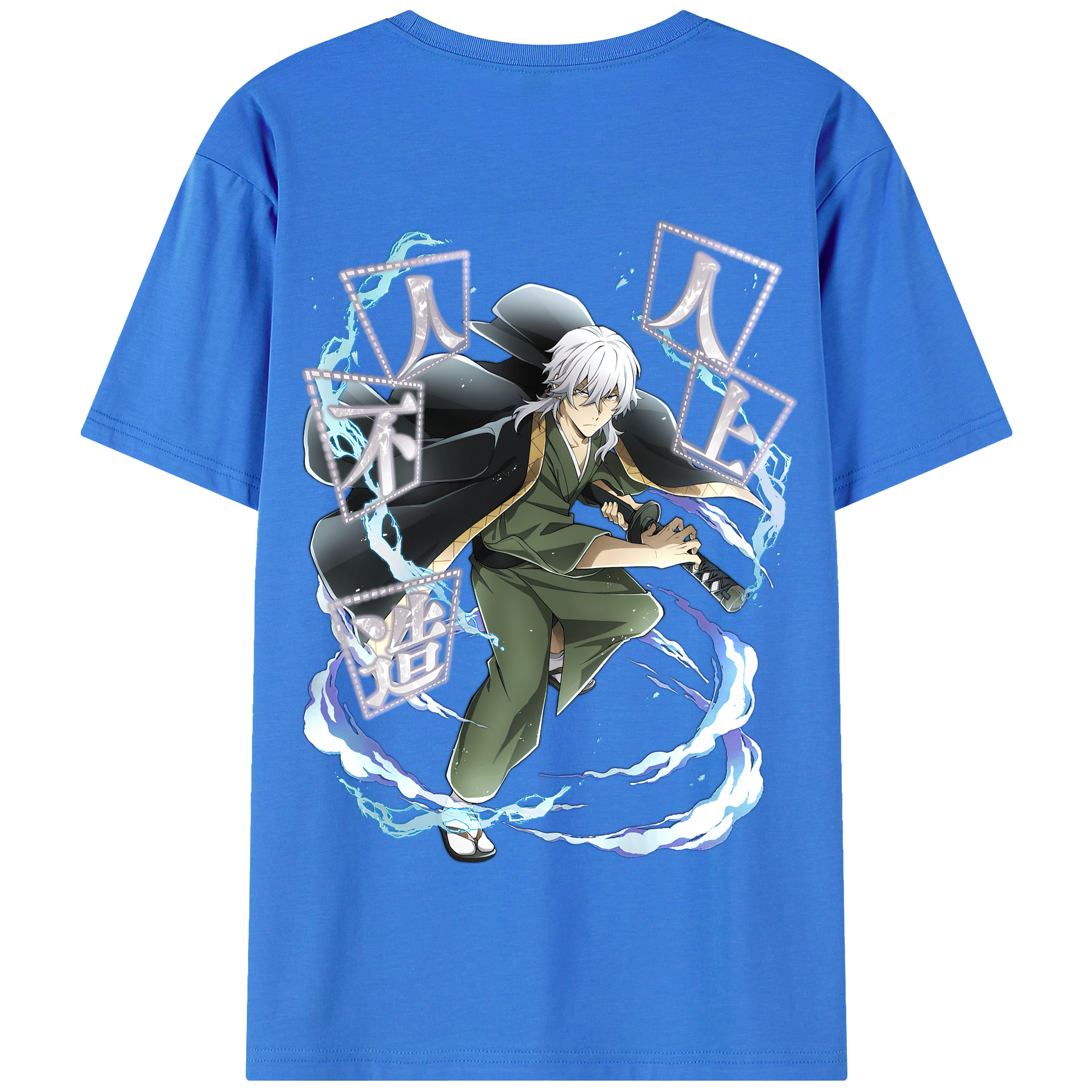（画像用） 文豪ストレイドッグス Bungo Stray Dogs 綿100％半袖Tシャツ（背面プリント）