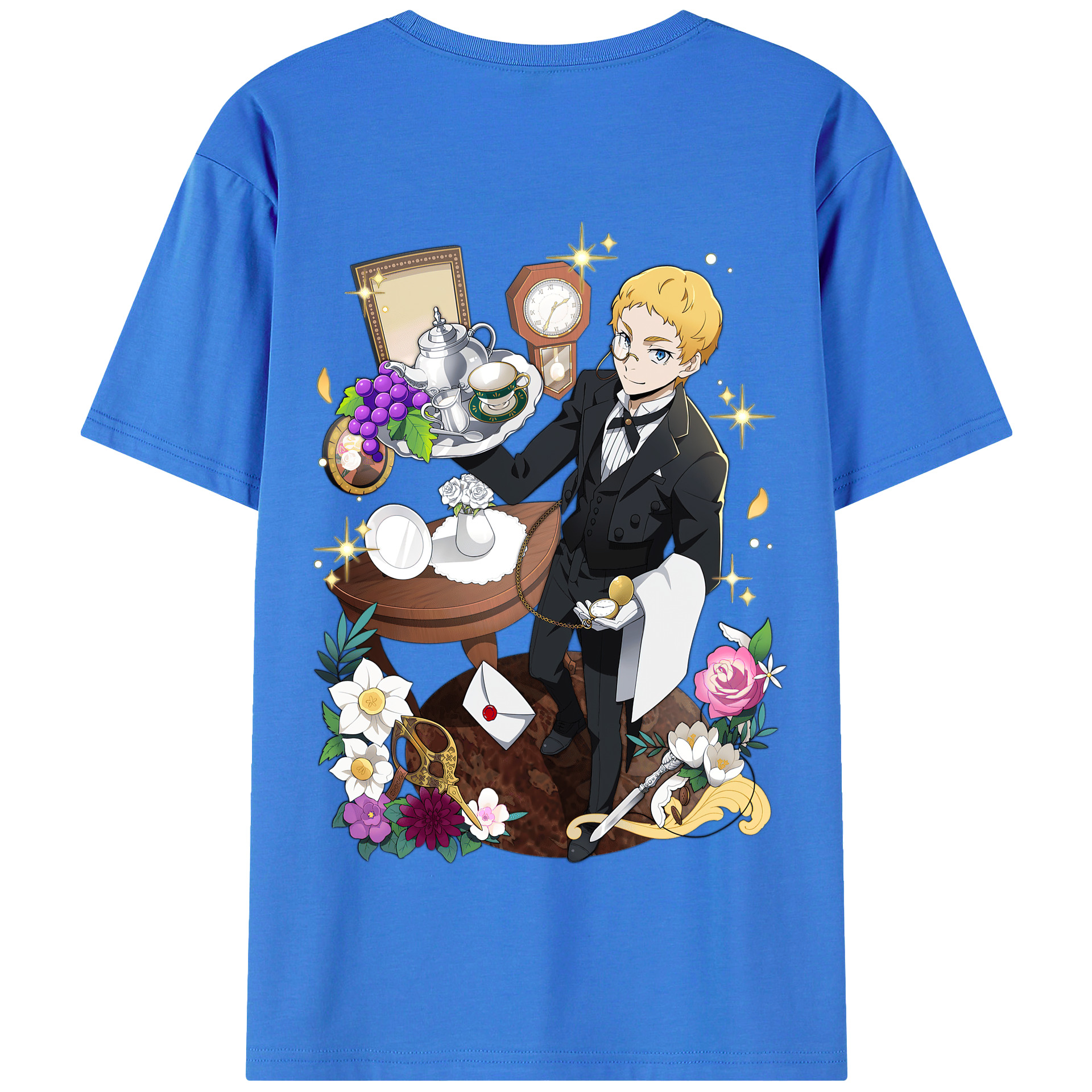 （画像用） 文豪ストレイドッグス Bungo Stray Dogs 綿100％半袖Tシャツ（背面プリント）