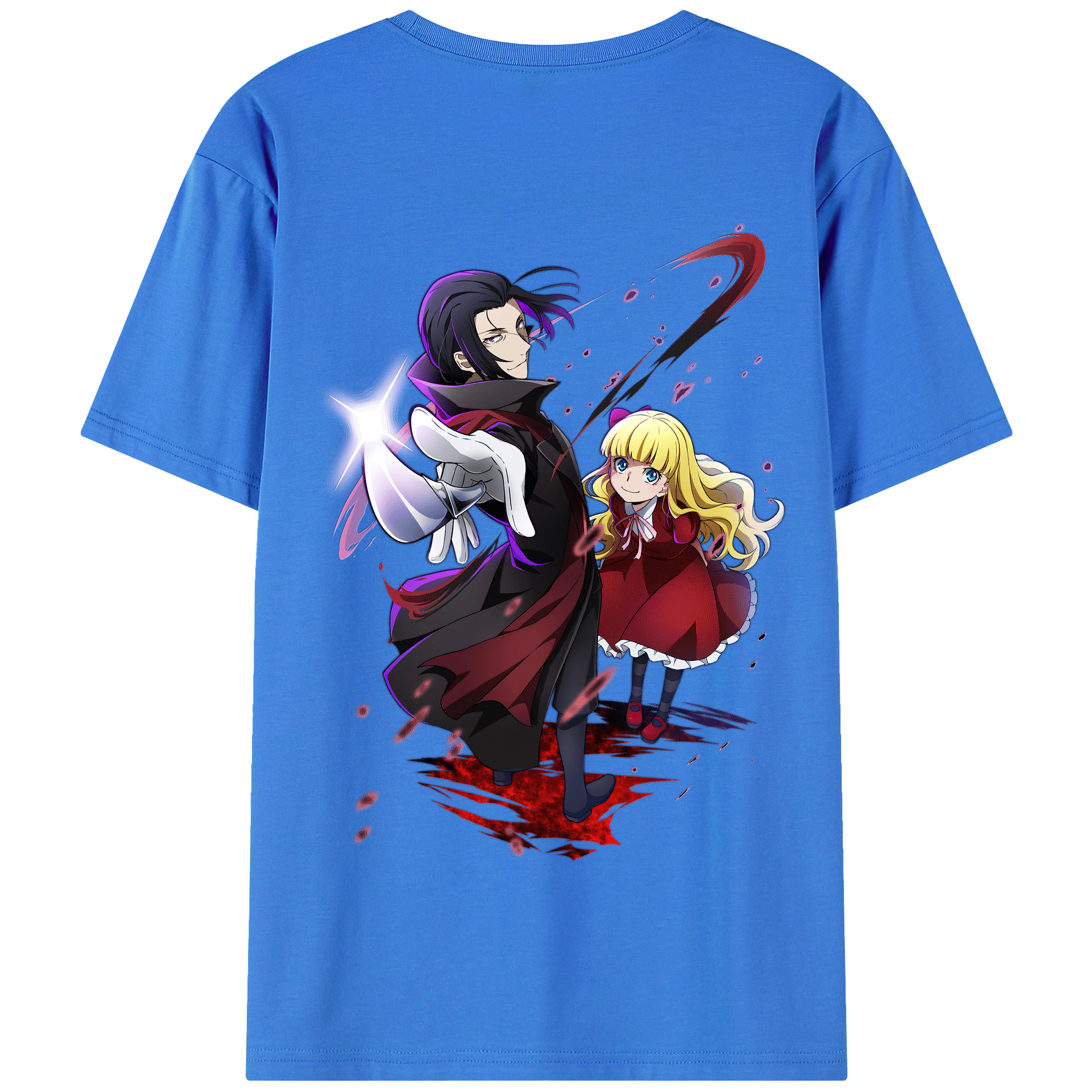 （画像用） 文豪ストレイドッグス Bungo Stray Dogs 綿100％半袖Tシャツ（背面プリント）