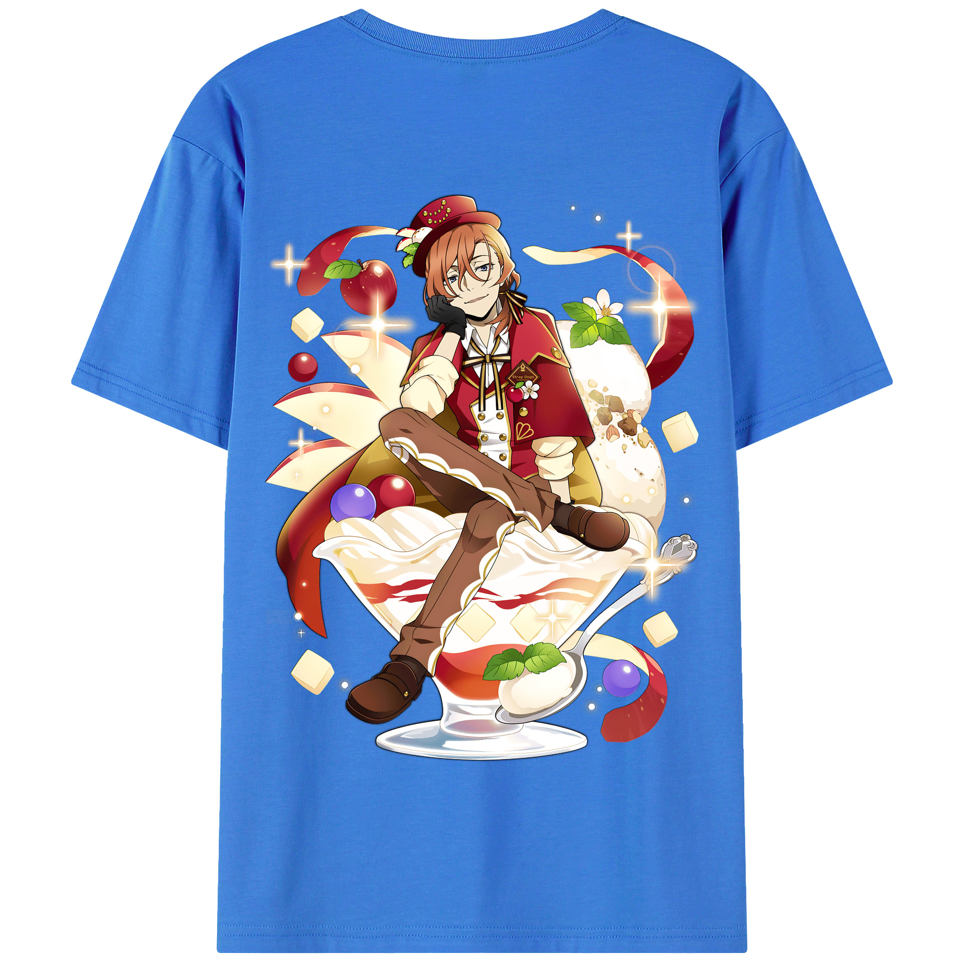 （画像用） 文豪ストレイドッグス Bungo Stray Dogs 綿100％半袖Tシャツ（背面プリント）