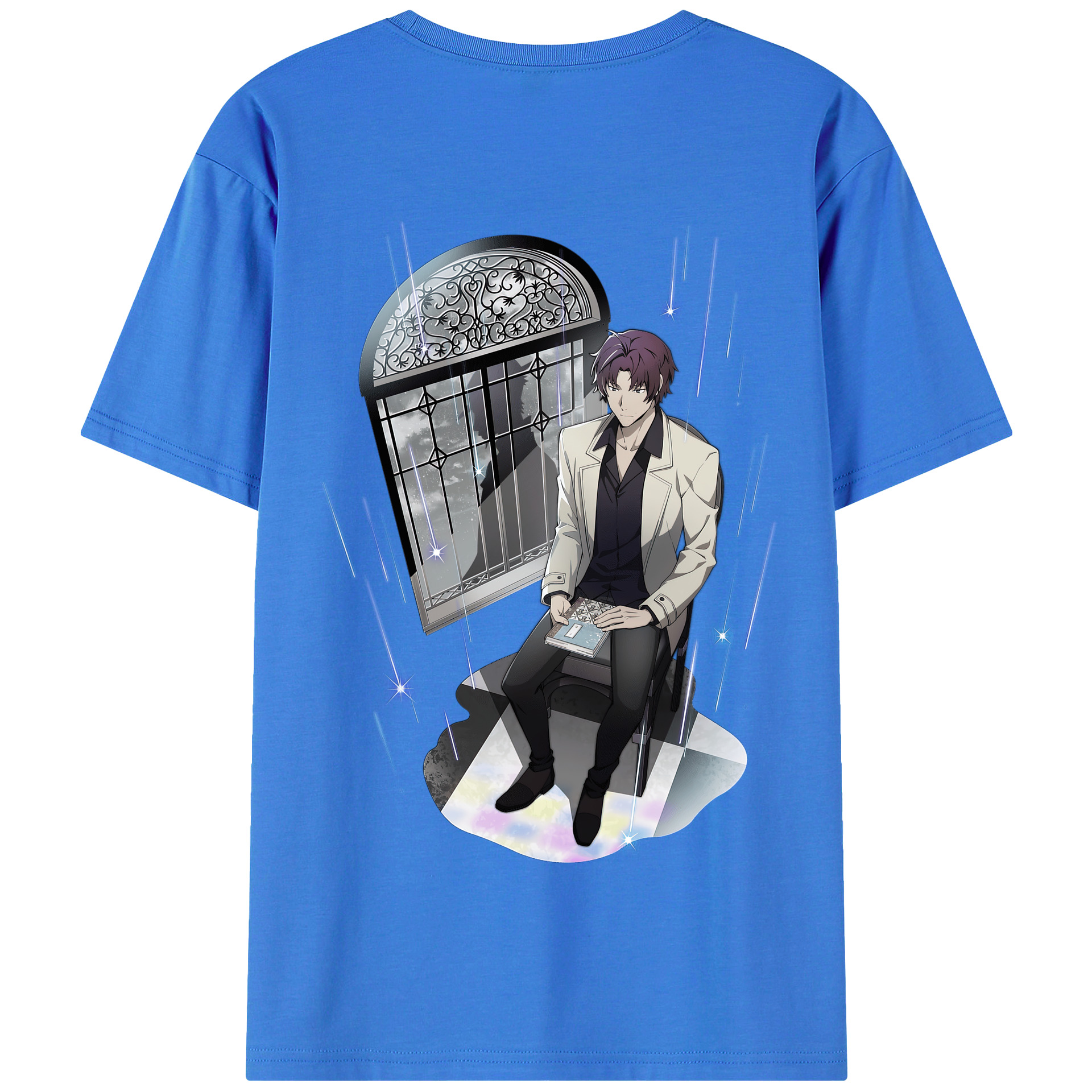 （画像用） 文豪ストレイドッグス Bungo Stray Dogs 綿100％半袖Tシャツ（背面プリント）