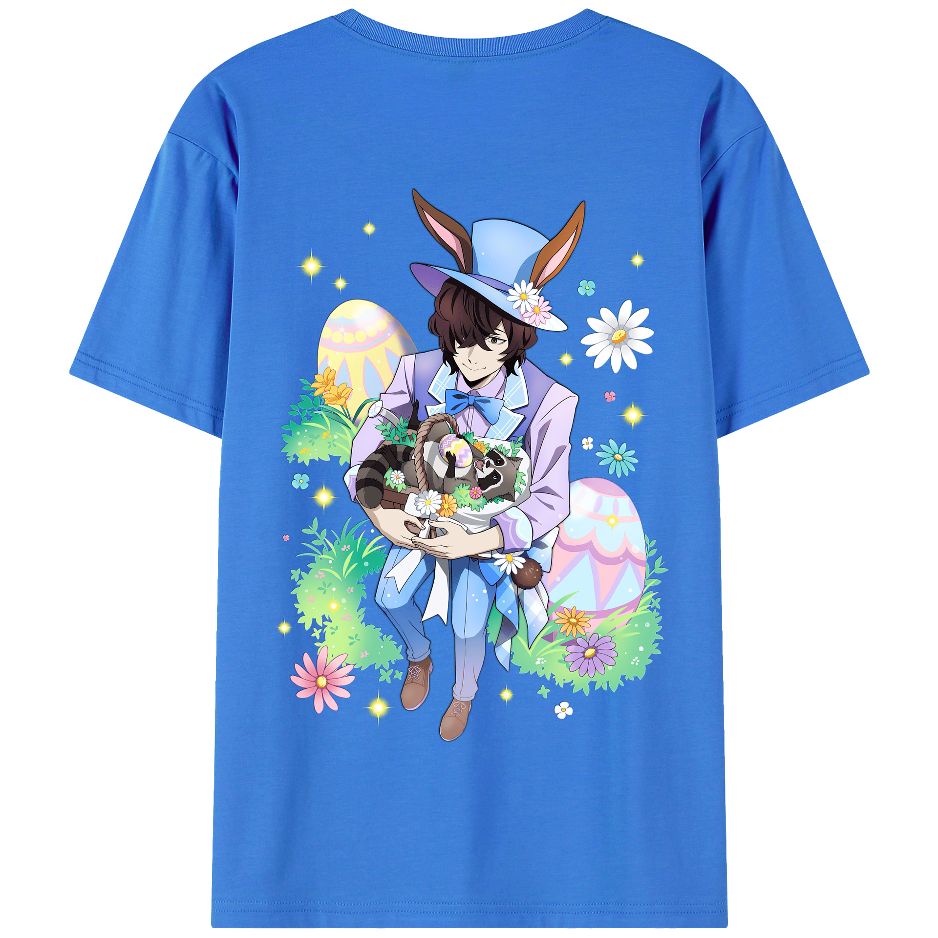 （画像用） 文豪ストレイドッグス Bungo Stray Dogs 綿100％半袖Tシャツ（背面プリント）
