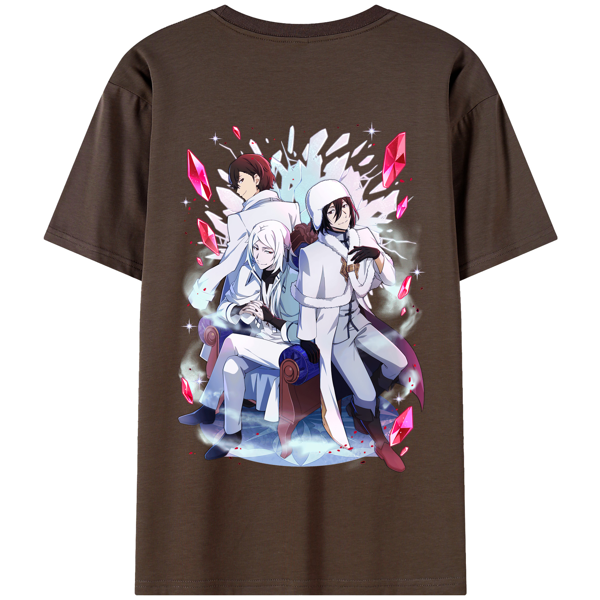 （画像用） 文豪ストレイドッグス Bungo Stray Dogs 綿100％半袖Tシャツ（背面プリント）