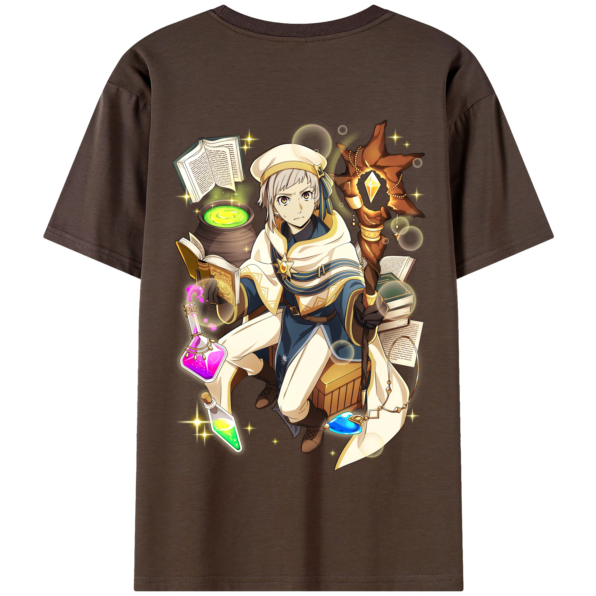 （画像用） 文豪ストレイドッグス Bungo Stray Dogs 綿100％半袖Tシャツ（背面プリント）