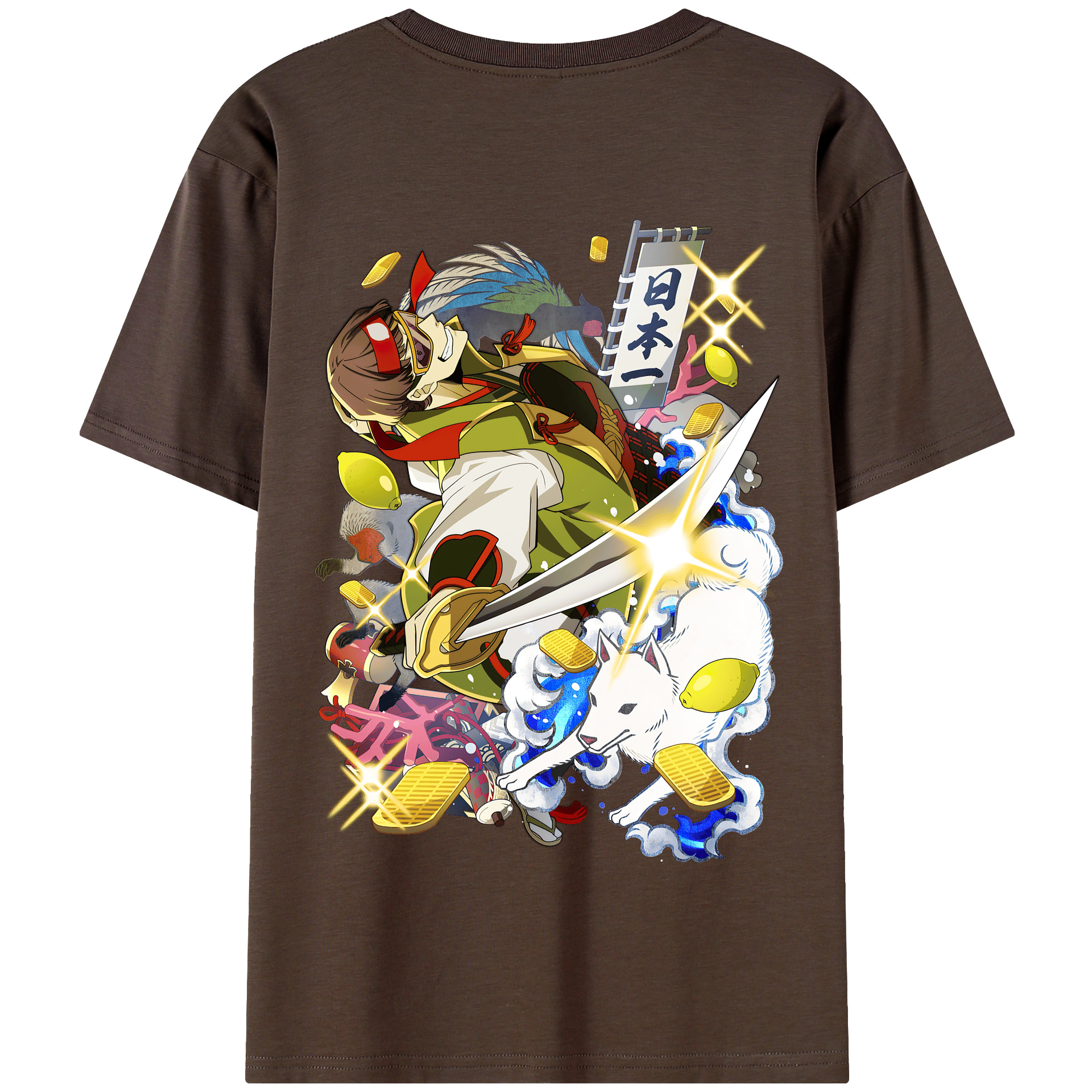 （画像用） 文豪ストレイドッグス Bungo Stray Dogs 綿100％半袖Tシャツ（背面プリント）