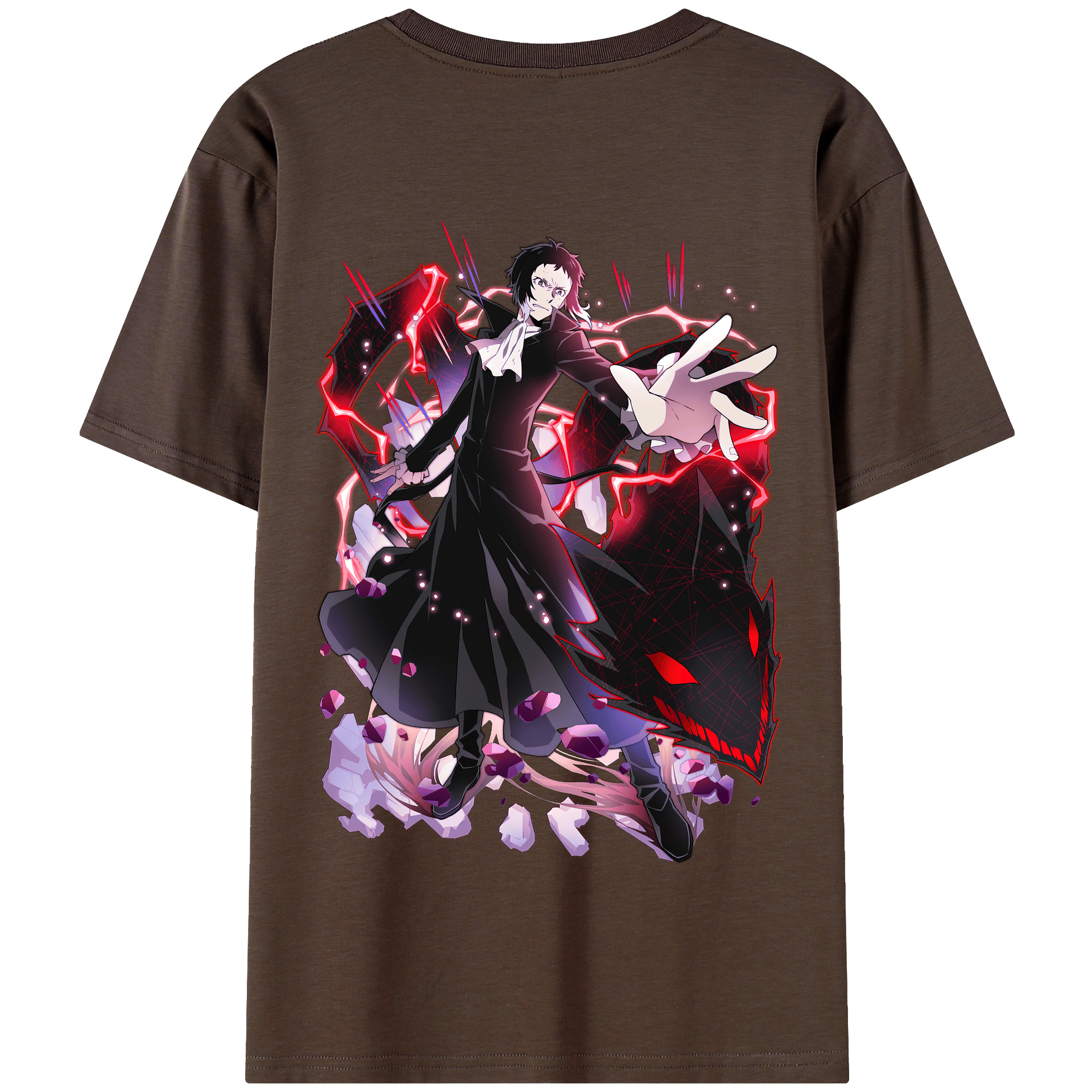 （画像用） 文豪ストレイドッグス Bungo Stray Dogs 綿100％半袖Tシャツ（背面プリント）