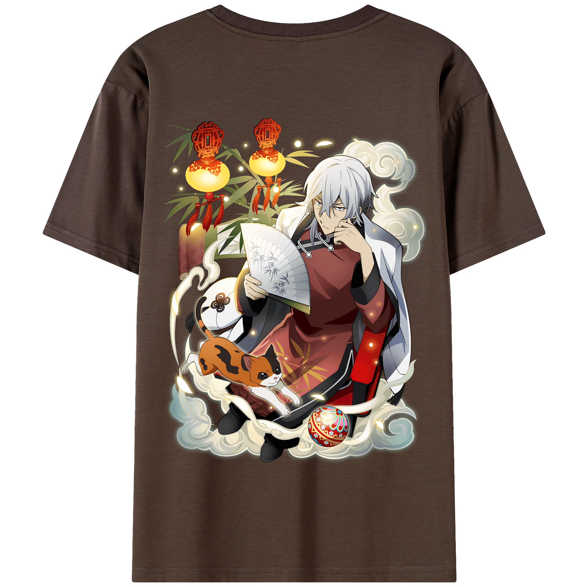 （画像用） 文豪ストレイドッグス Bungo Stray Dogs 綿100％半袖Tシャツ（背面プリント）