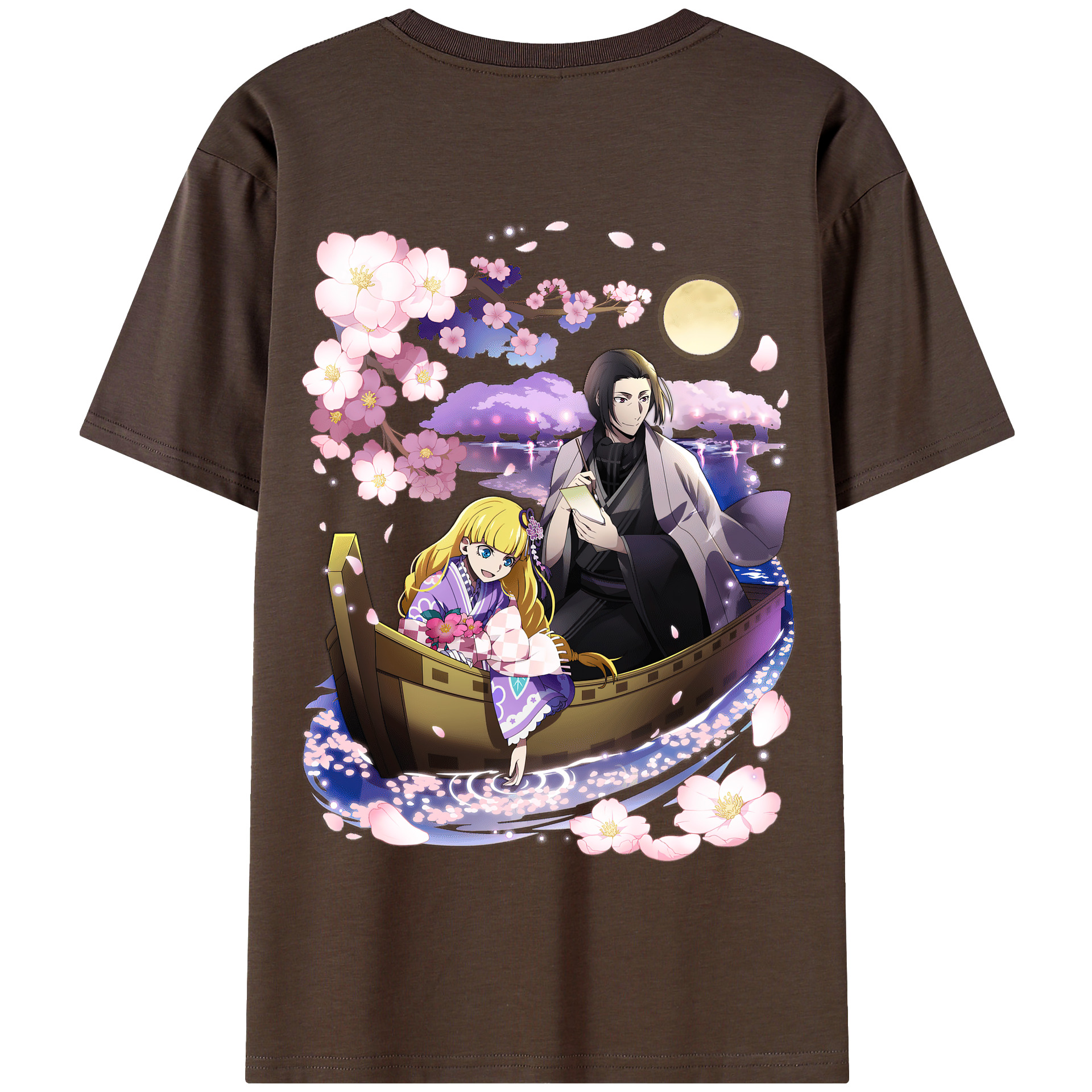 （画像用） 文豪ストレイドッグス Bungo Stray Dogs 綿100％半袖Tシャツ（背面プリント）