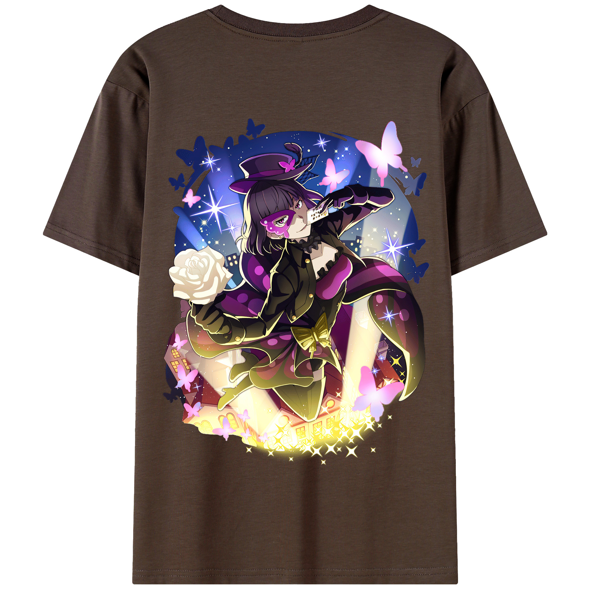 （画像用） 文豪ストレイドッグス Bungo Stray Dogs 綿100％半袖Tシャツ（背面プリント）