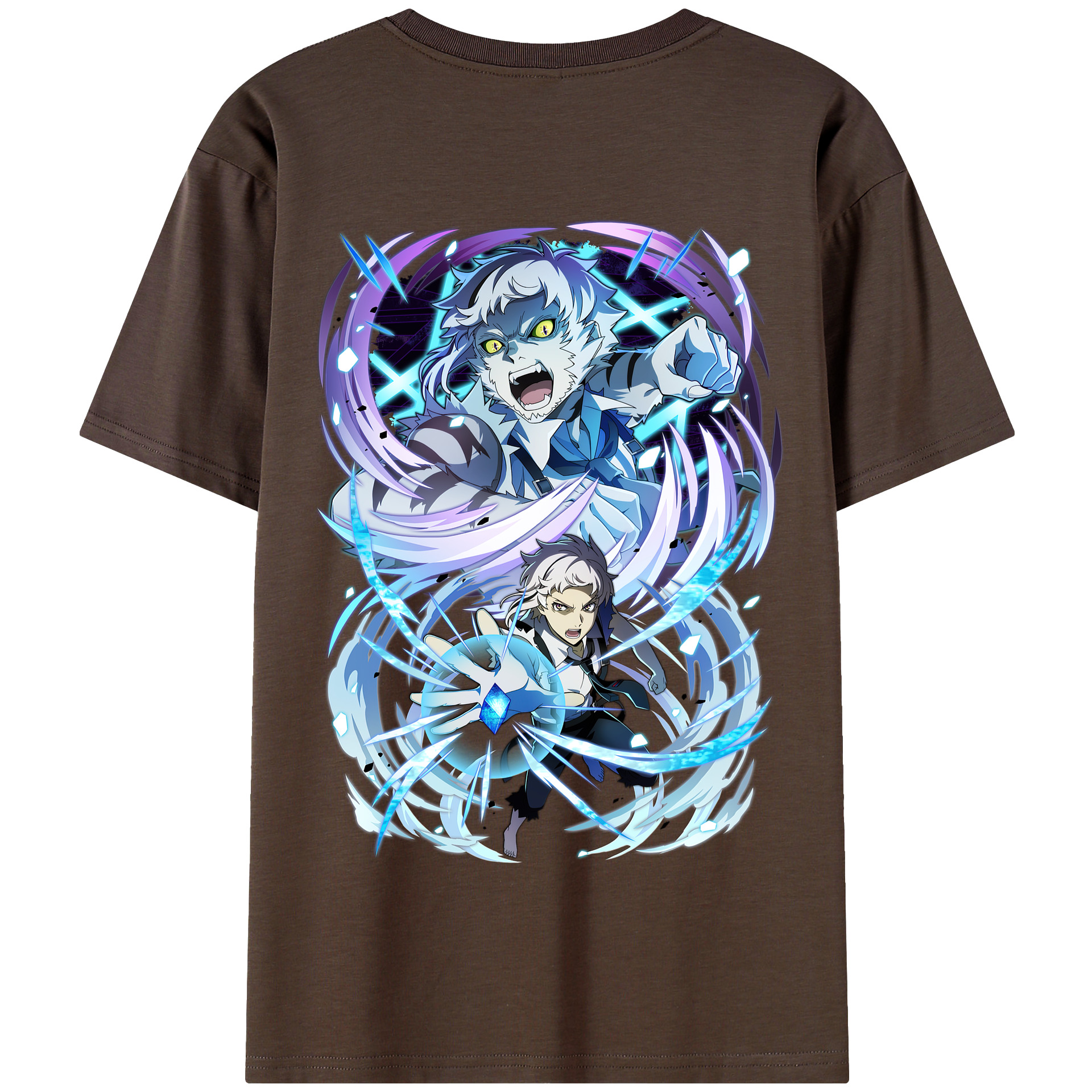 （画像用） 文豪ストレイドッグス Bungo Stray Dogs 綿100％半袖Tシャツ（背面プリント）