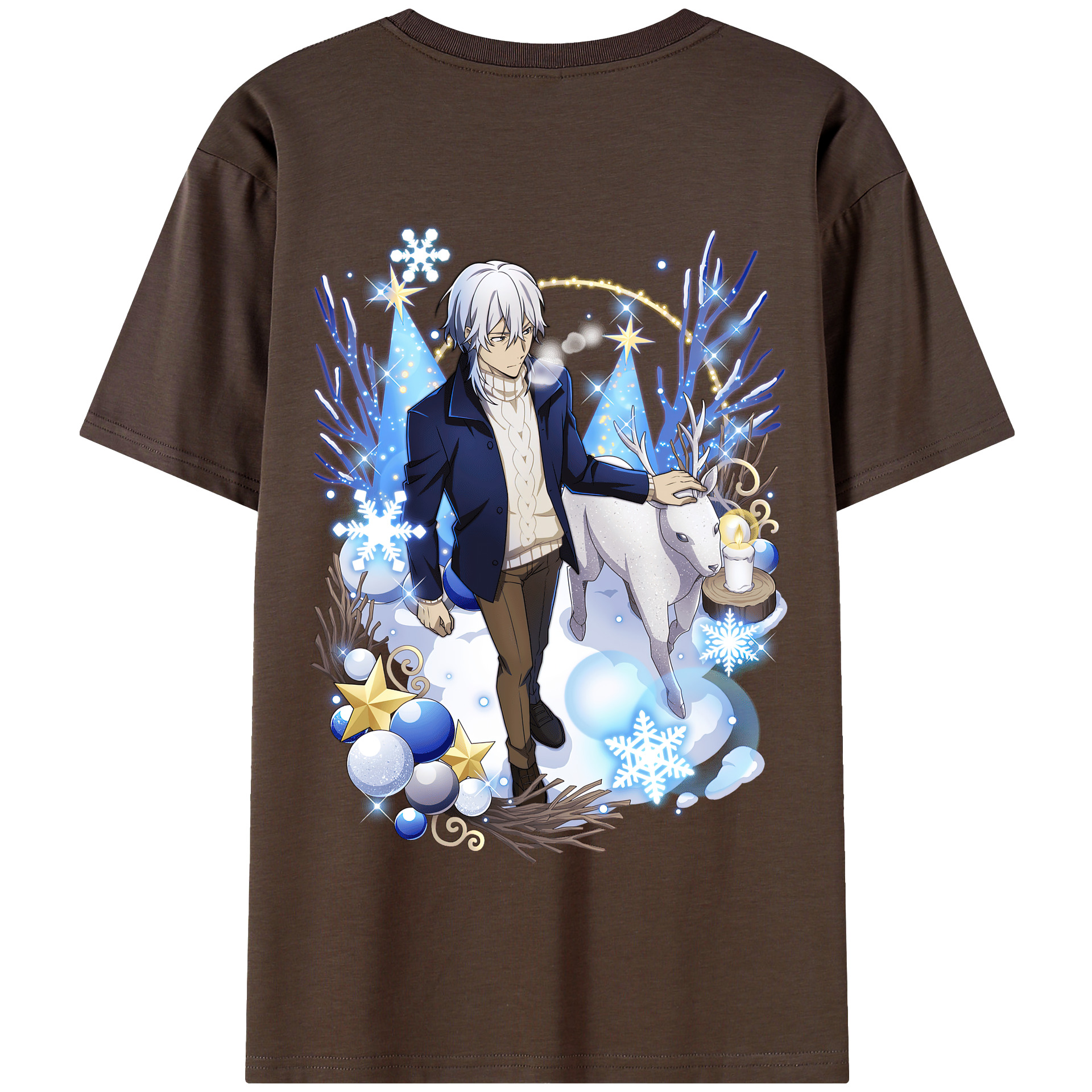 （画像用） 文豪ストレイドッグス Bungo Stray Dogs 綿100％半袖Tシャツ（背面プリント）